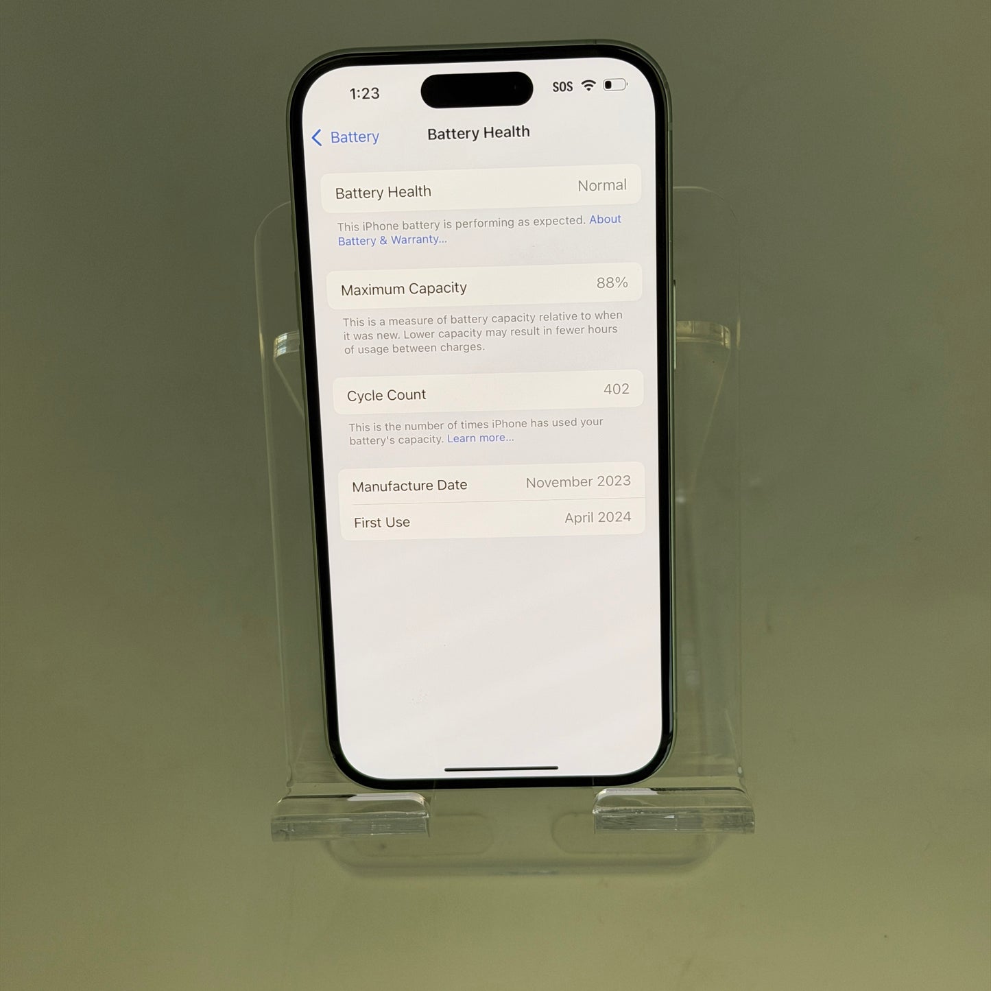 Apple iPhone 15 Unlocked 128GB Green