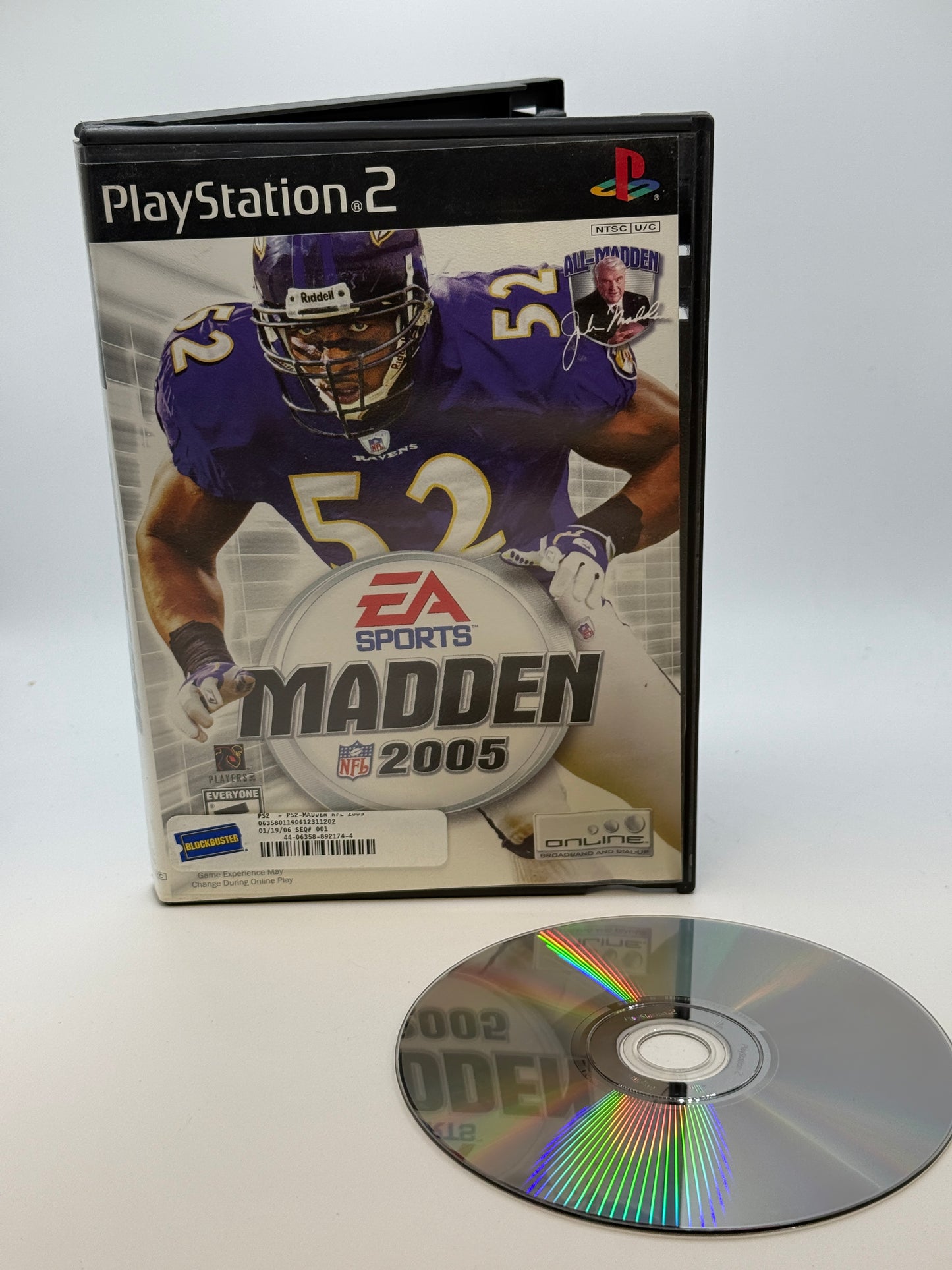 Playstation 2 Madden 2005 - Used with Box - Great Condition