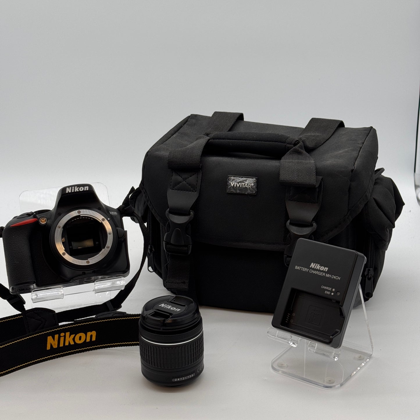 Nikon D3500 24.2MP DSLR Camera with 18-55mm Lens Black