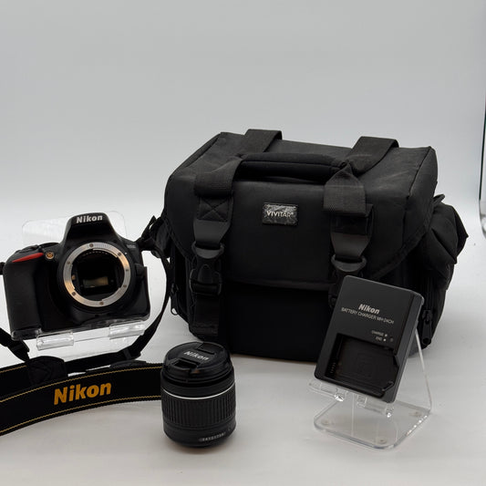 Nikon D3500 24.2MP DSLR Camera with 18-55mm Lens Black