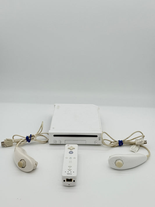 Nintendo Wii (RVL-001) 2006 - White Video Game System with Controller