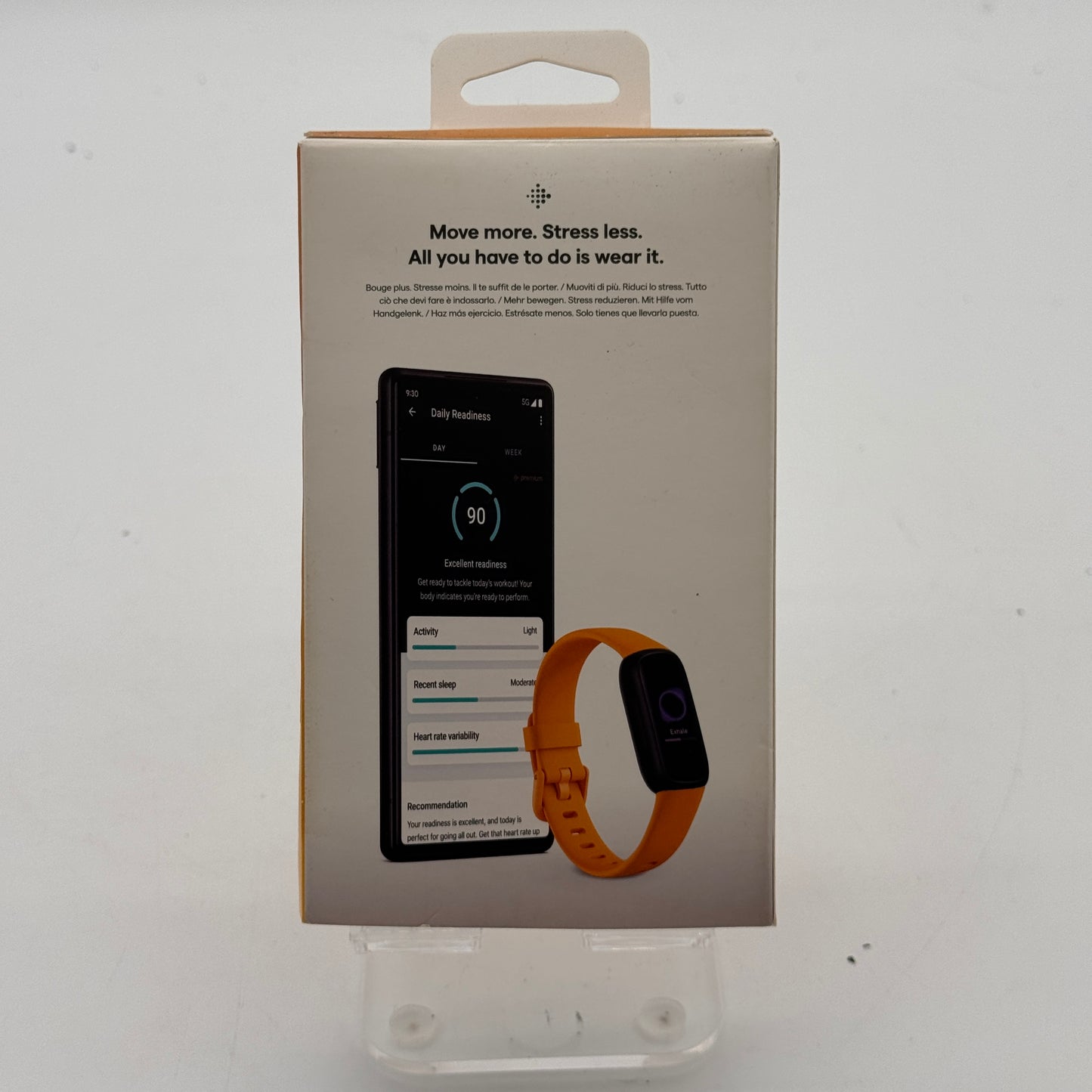 Fitbit Inspire 3 Health + Fitness Tracker Yellow/Orange FB424BKYW-US *OPEN BOX*