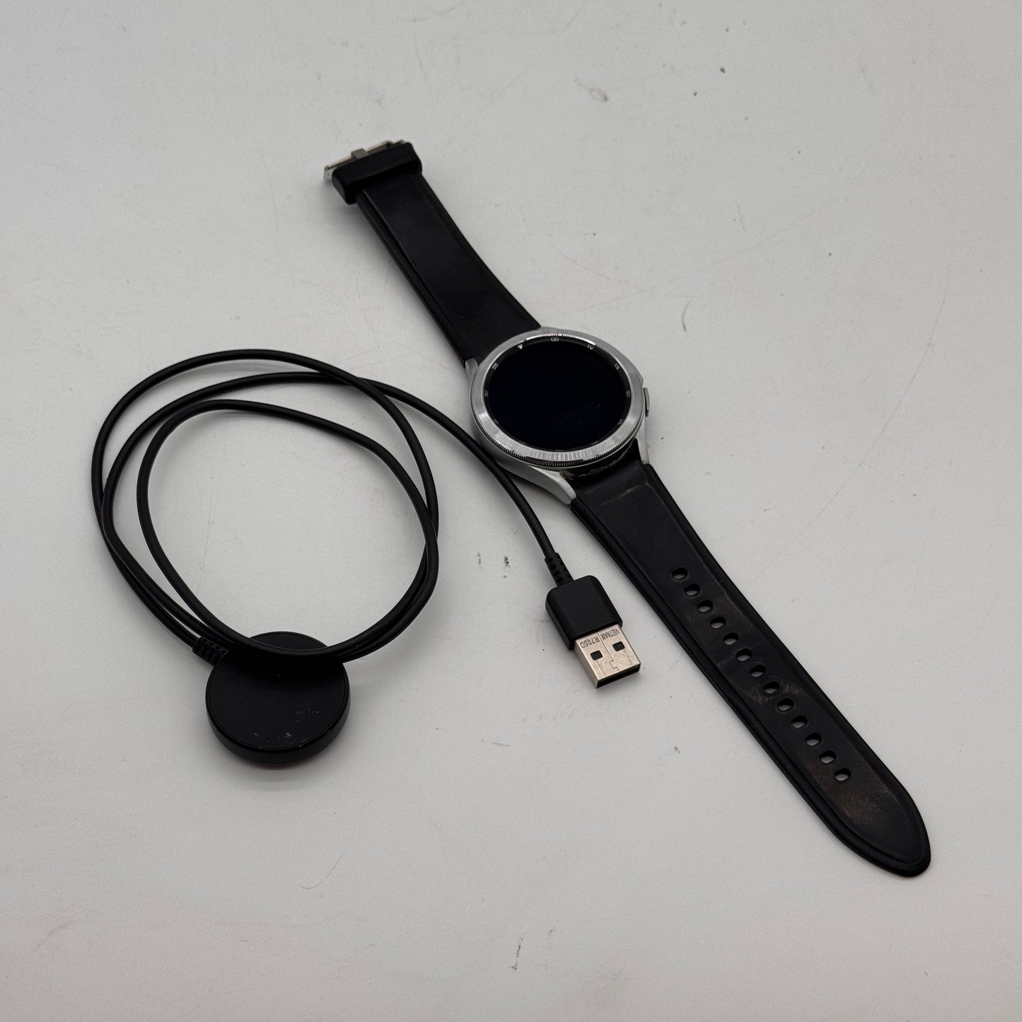 Samsung Galaxy Watch4 46mm Silver Unlocked Smart Watch