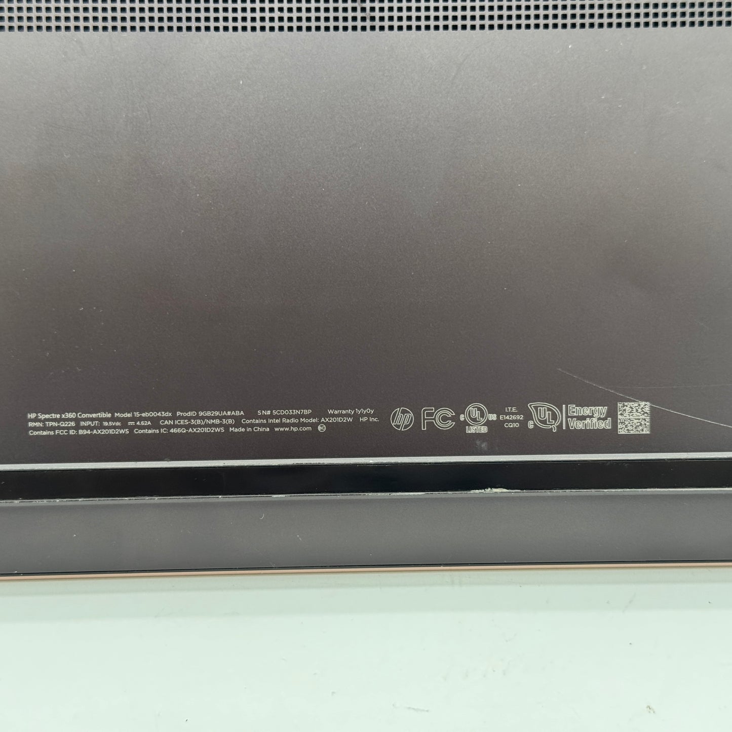 HP Spectre x360 Laptop 15-inch Core i7 10th Gen 16GB 512GB Brown
