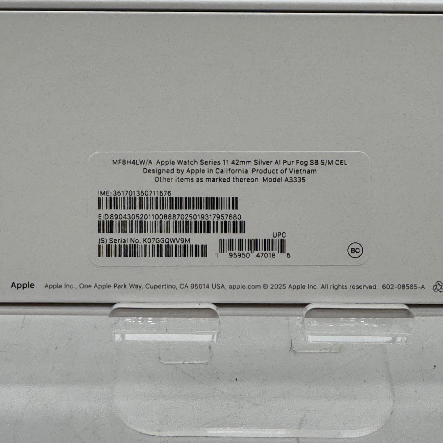 Apple Watch Series 11 42mm Cellular A3335