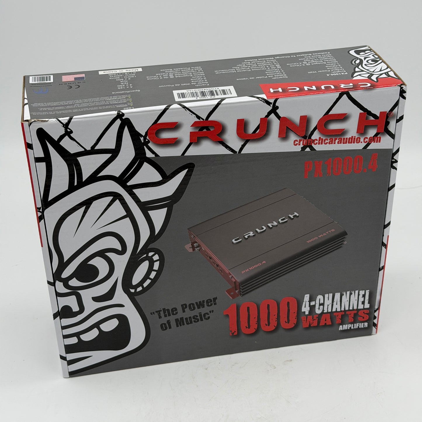Crunch PX-1000.4 4 Channel 1000 Watt Amp Car Stereo Amplifier