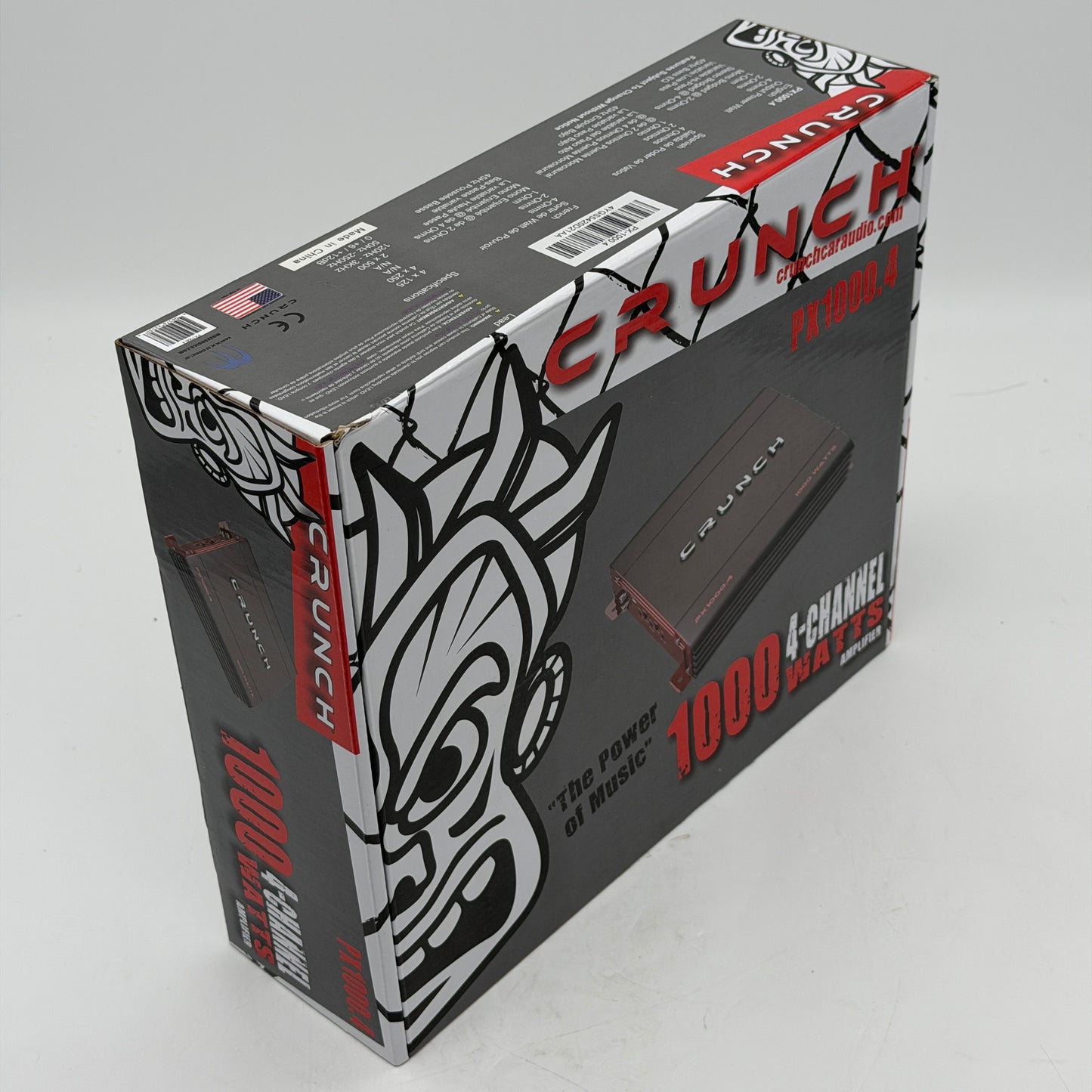 Crunch PX-1000.4 4 Channel 1000 Watt Amp Car Stereo Amplifier