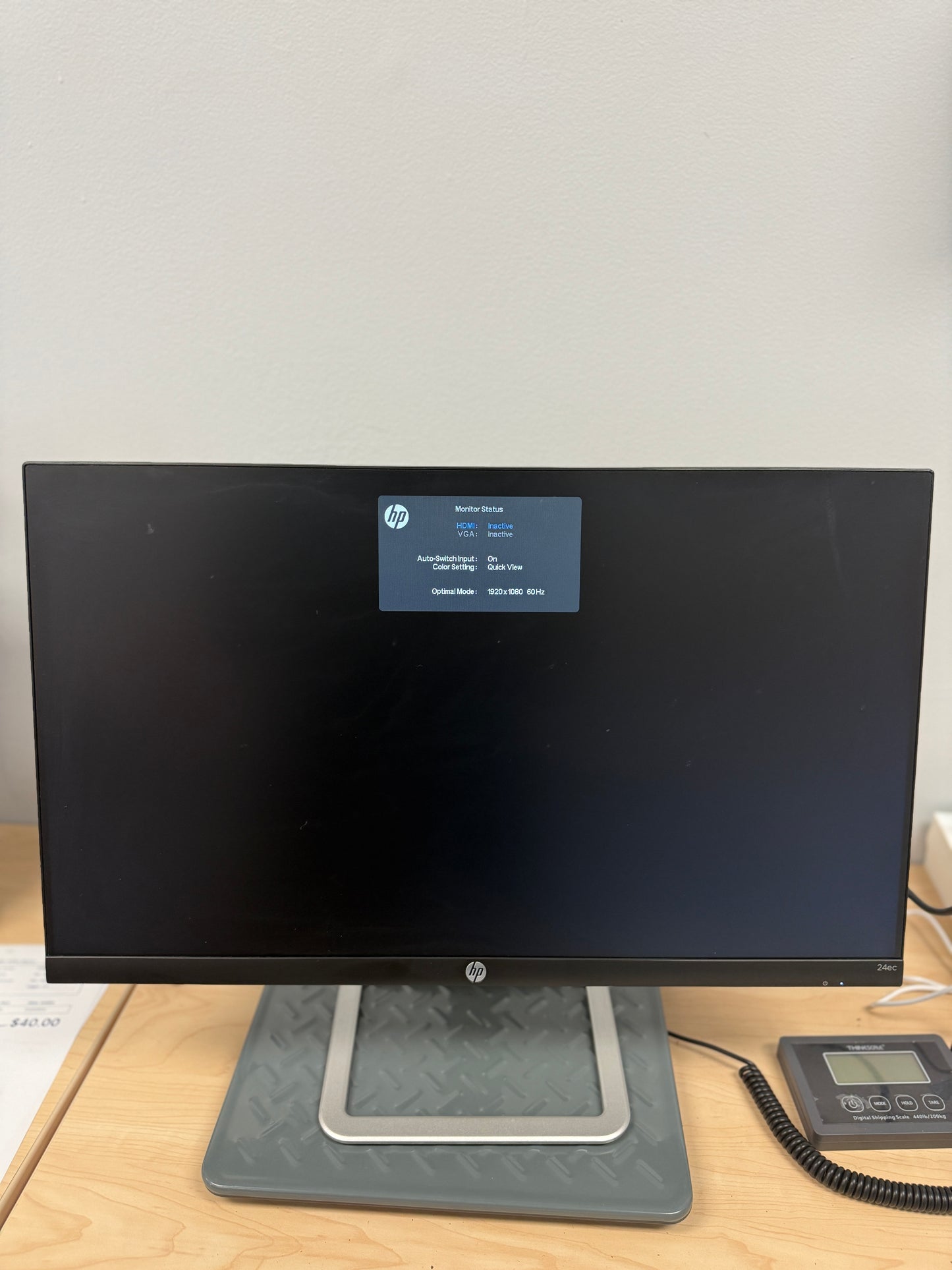HP 24EC 23.8" IPS Full HD Monitor - Black - Used With Box