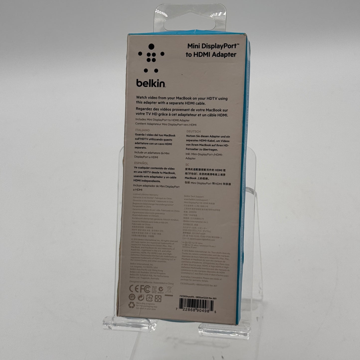 Belkin Connect By Belkin Mini DisplayPort to HDMI Adapter - Brand New