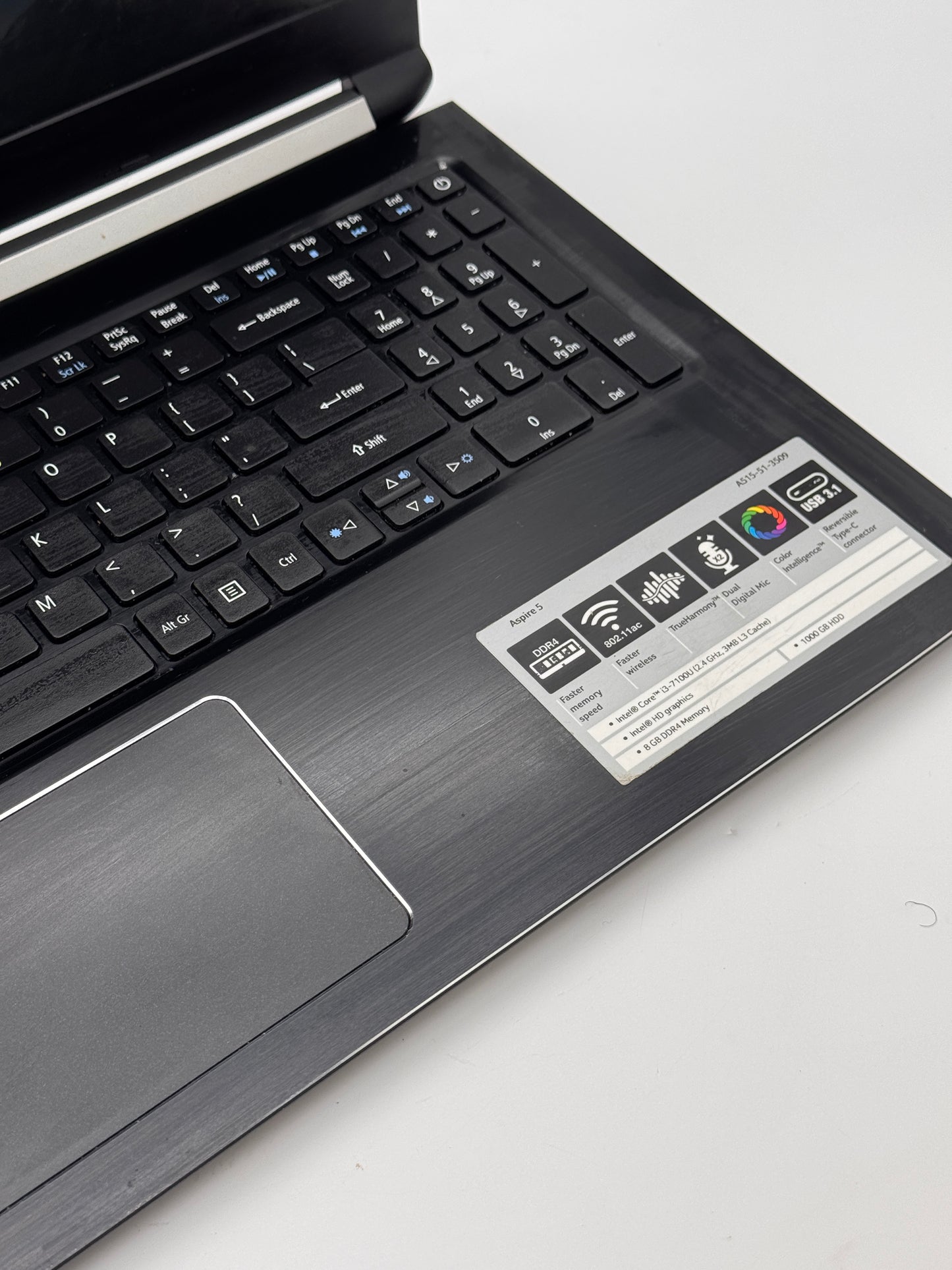 Acer Aspire 5 N17C4 15-inch Core i3 8GB RAM 1TB Black Laptop - Used