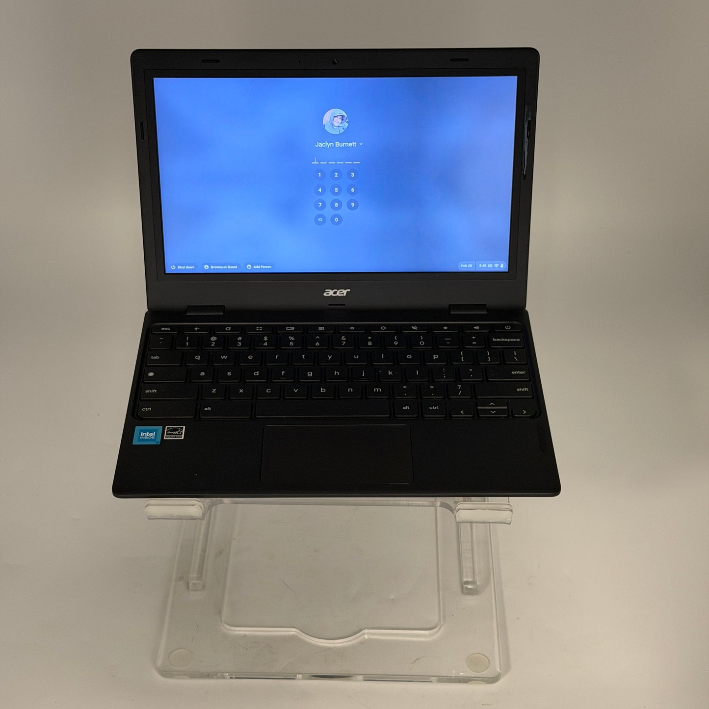Acer N24P1 Laptop - Used - Black - 11.6" Intel Celeron, 4GB RAM, 64GB SSD