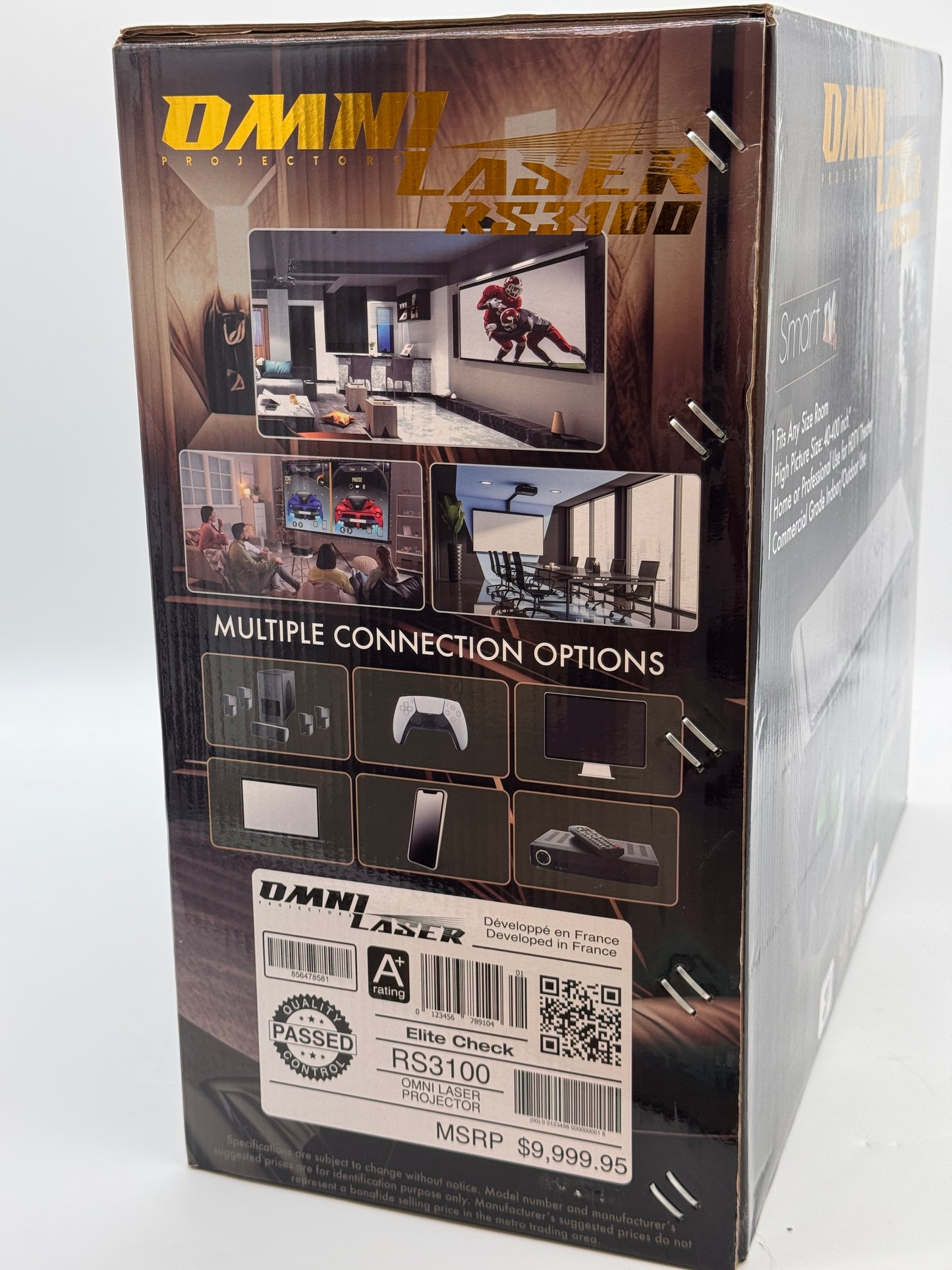 Omni Laser RS3100 Projector 8K Ultra HD Gray New In Box