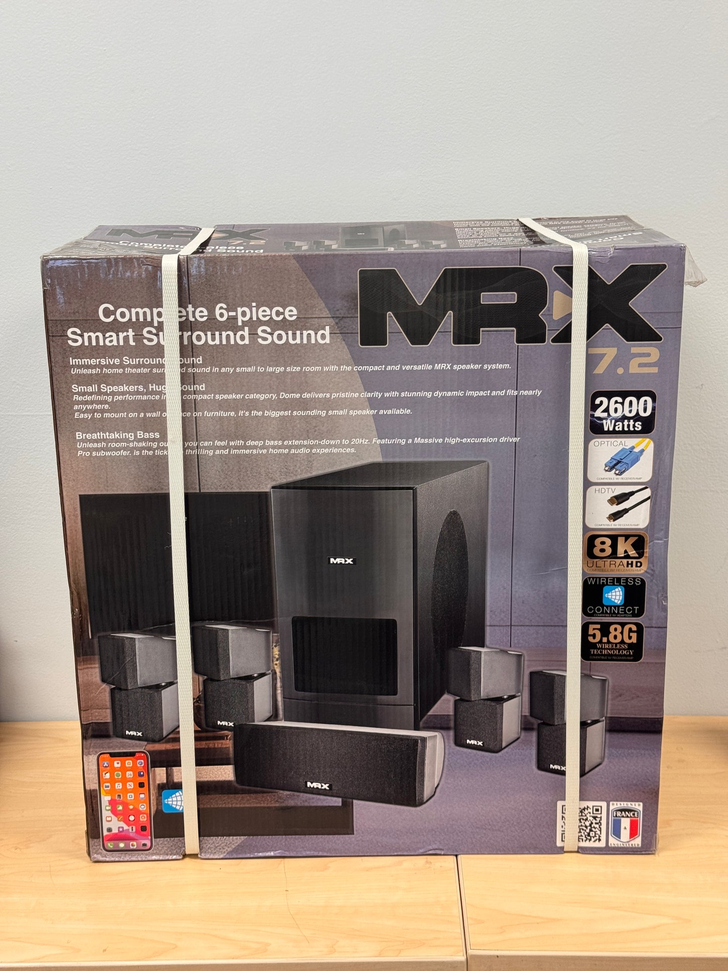 MRX Complete 6 piece Smart Surround Sound Home Theater System