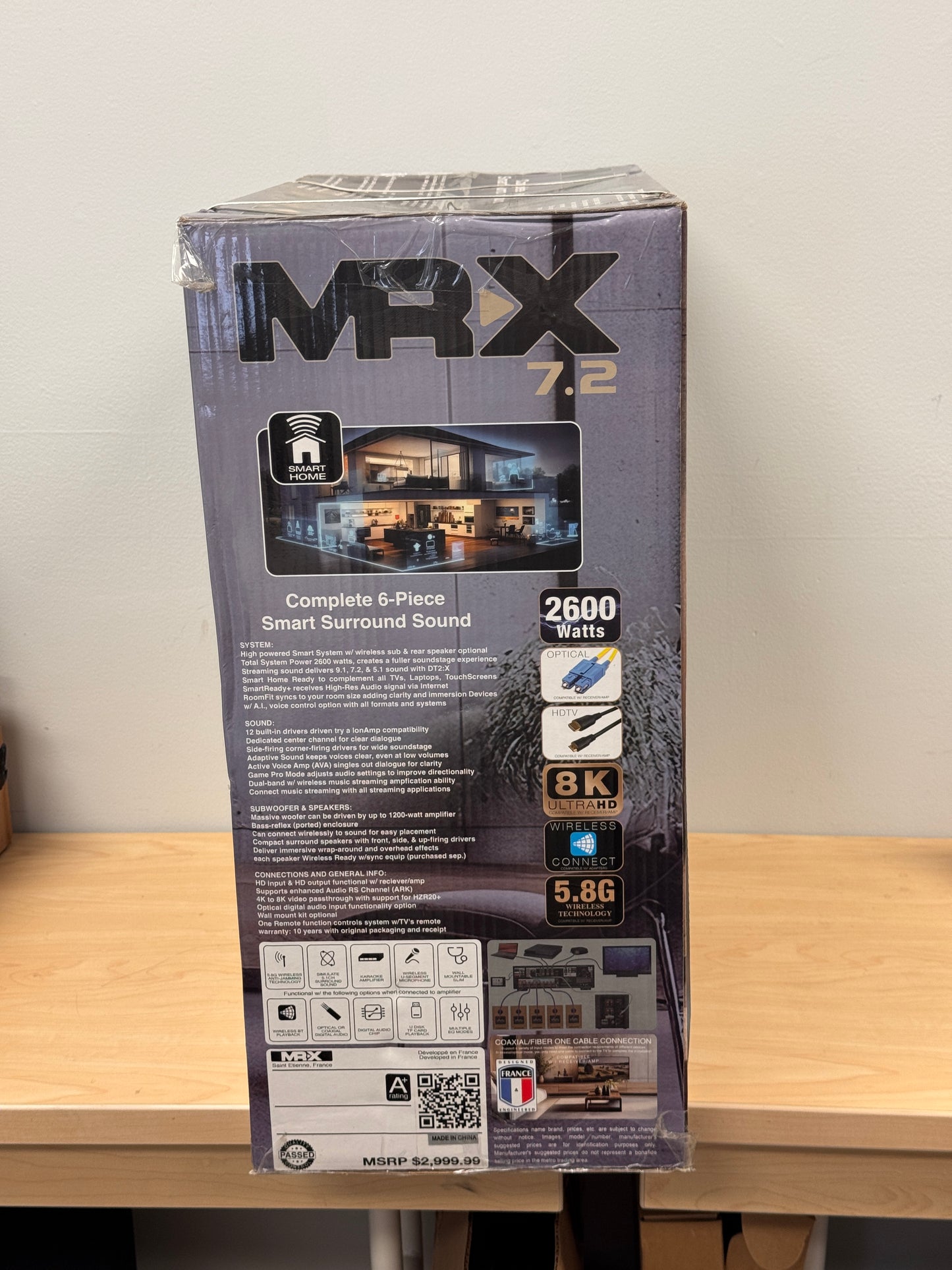 MRX Complete 6 piece Smart Surround Sound Home Theater System