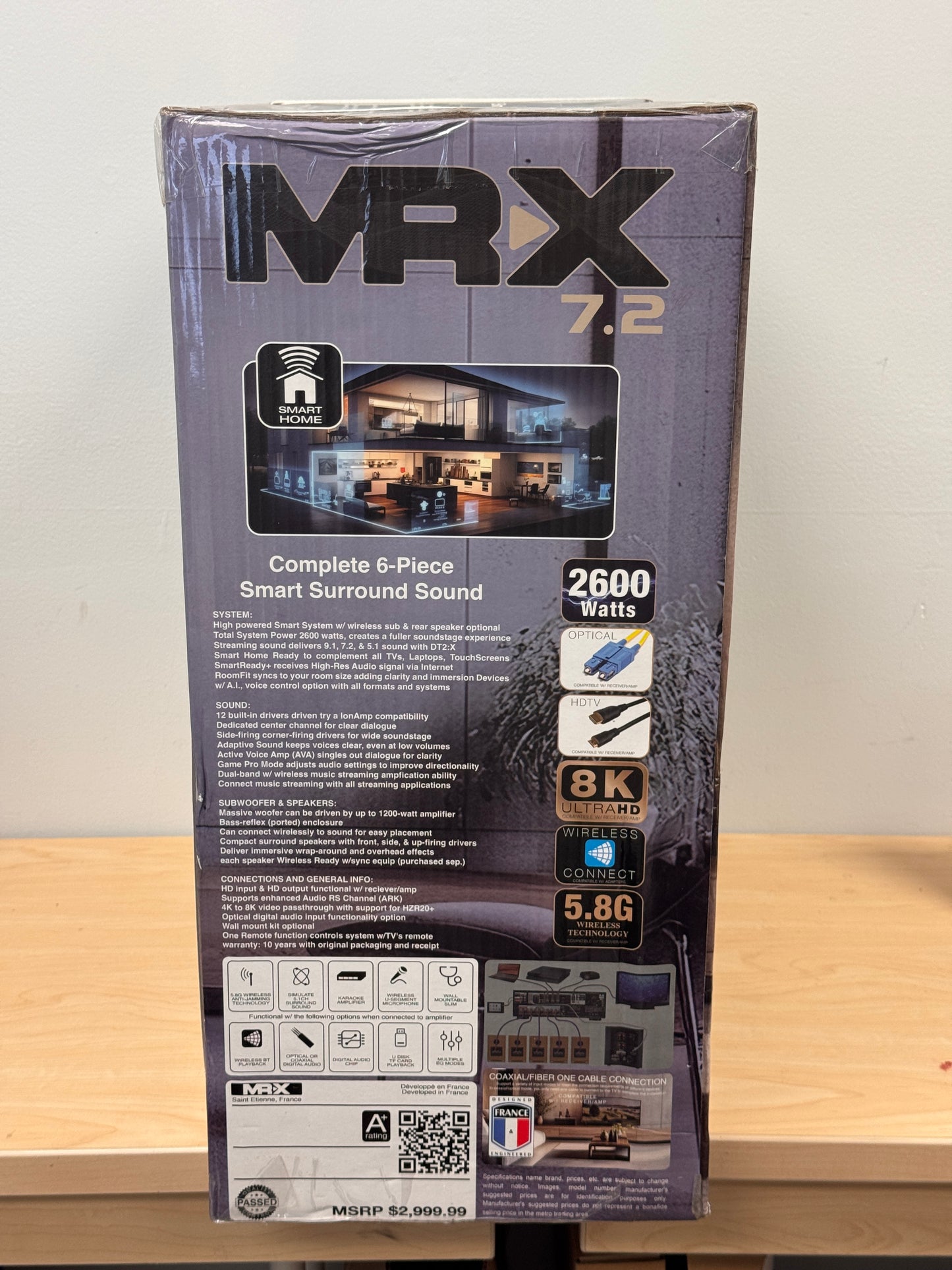 MRX Complete 6 piece Smart Surround Sound Home Theater System