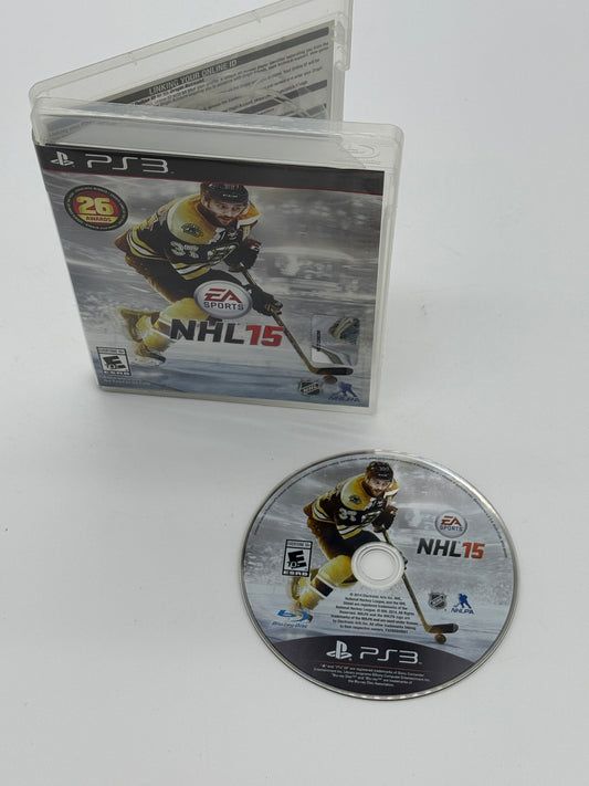 Playstation 3 NHL 15 - Used with Box - Light Scratches