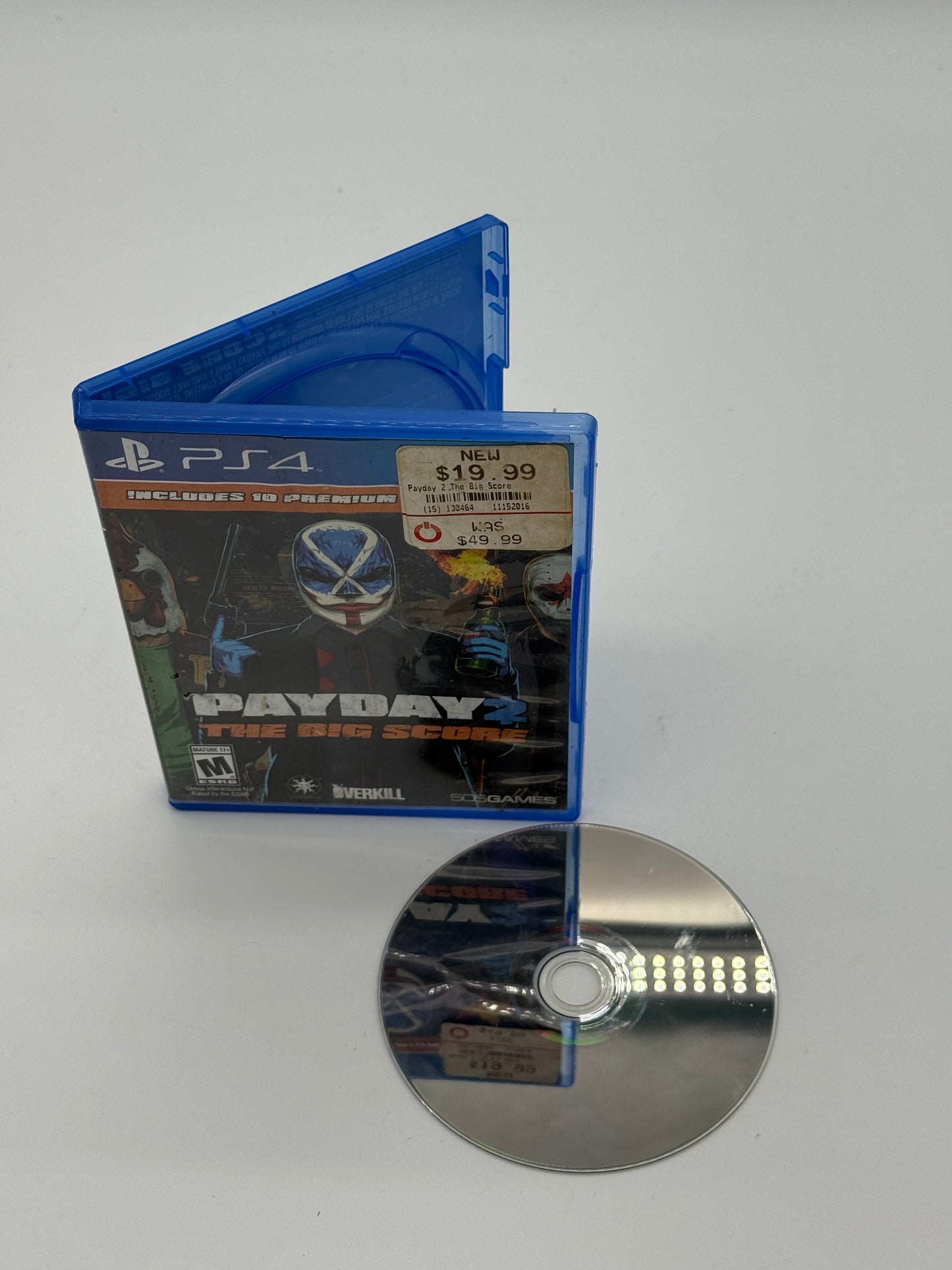 Playstation 4 - Payday 2 The Big Score - Used with Box