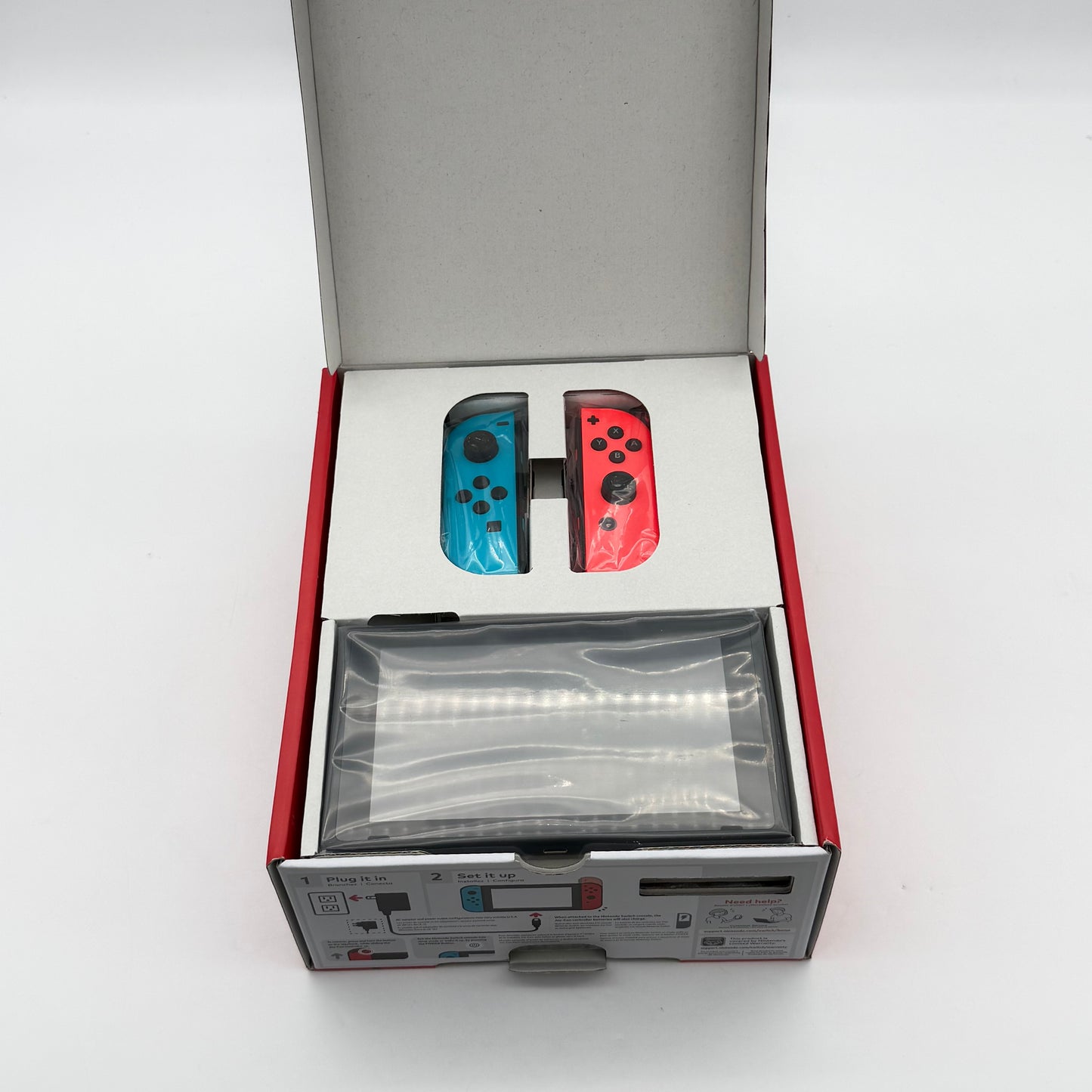 Brand New Nintendo Switch V2 Game Console 32GB  - Black with OEM Blue/Red Joycon