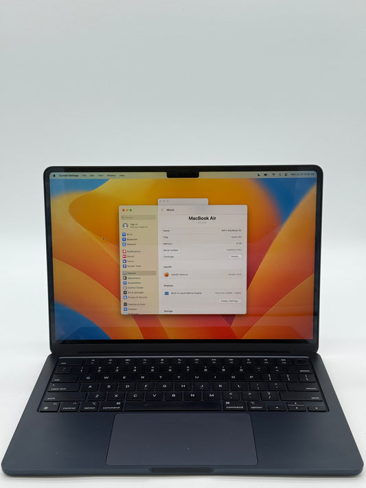 Apple MacBook Air M2 A2681 2022 - 8GB RAM, 256GB, Blue - Used 17 Cycle Count