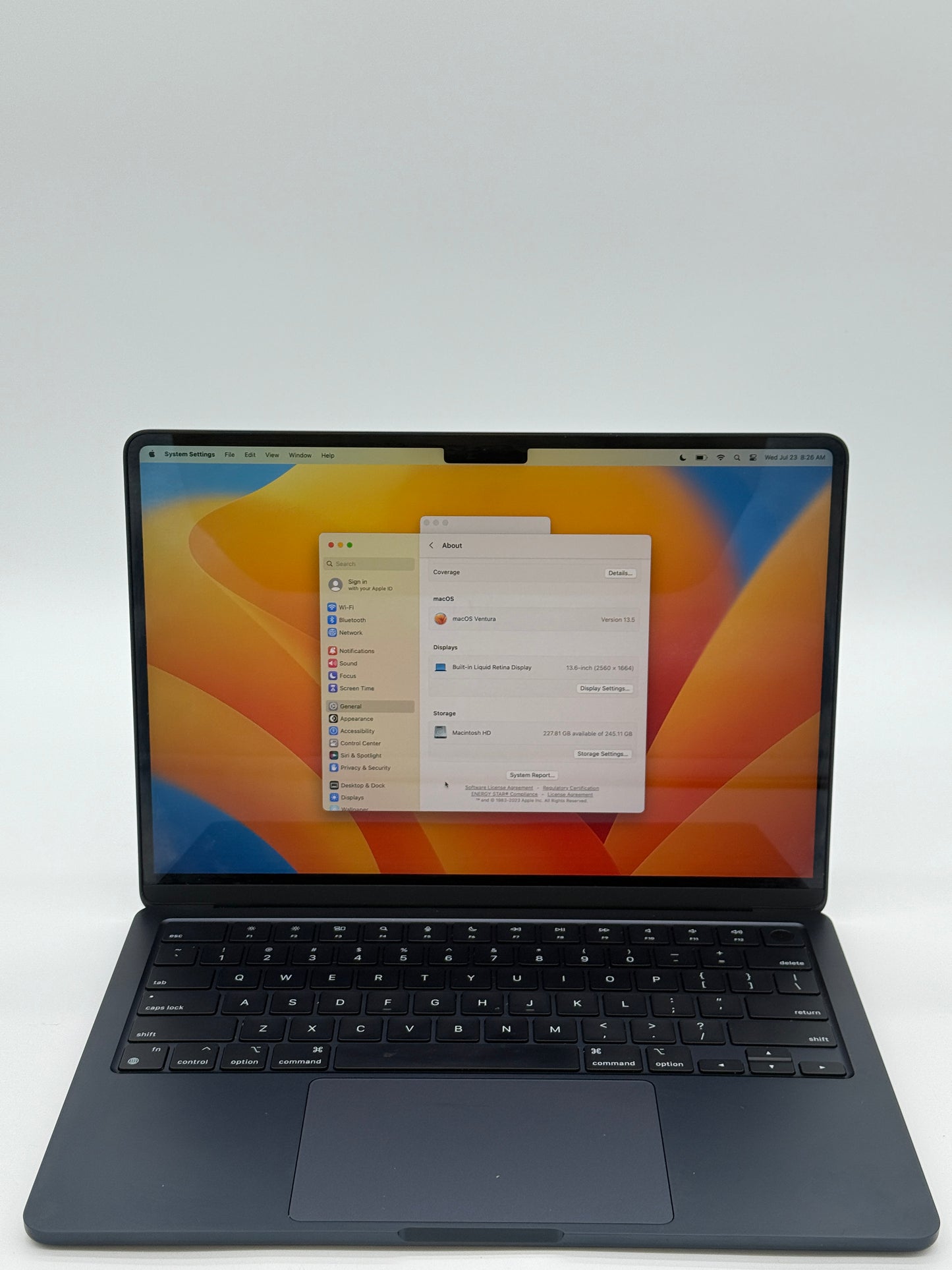 Apple MacBook Air M2 A2681 2022 - 8GB RAM, 256GB, Blue - Used 17 Cycle Count