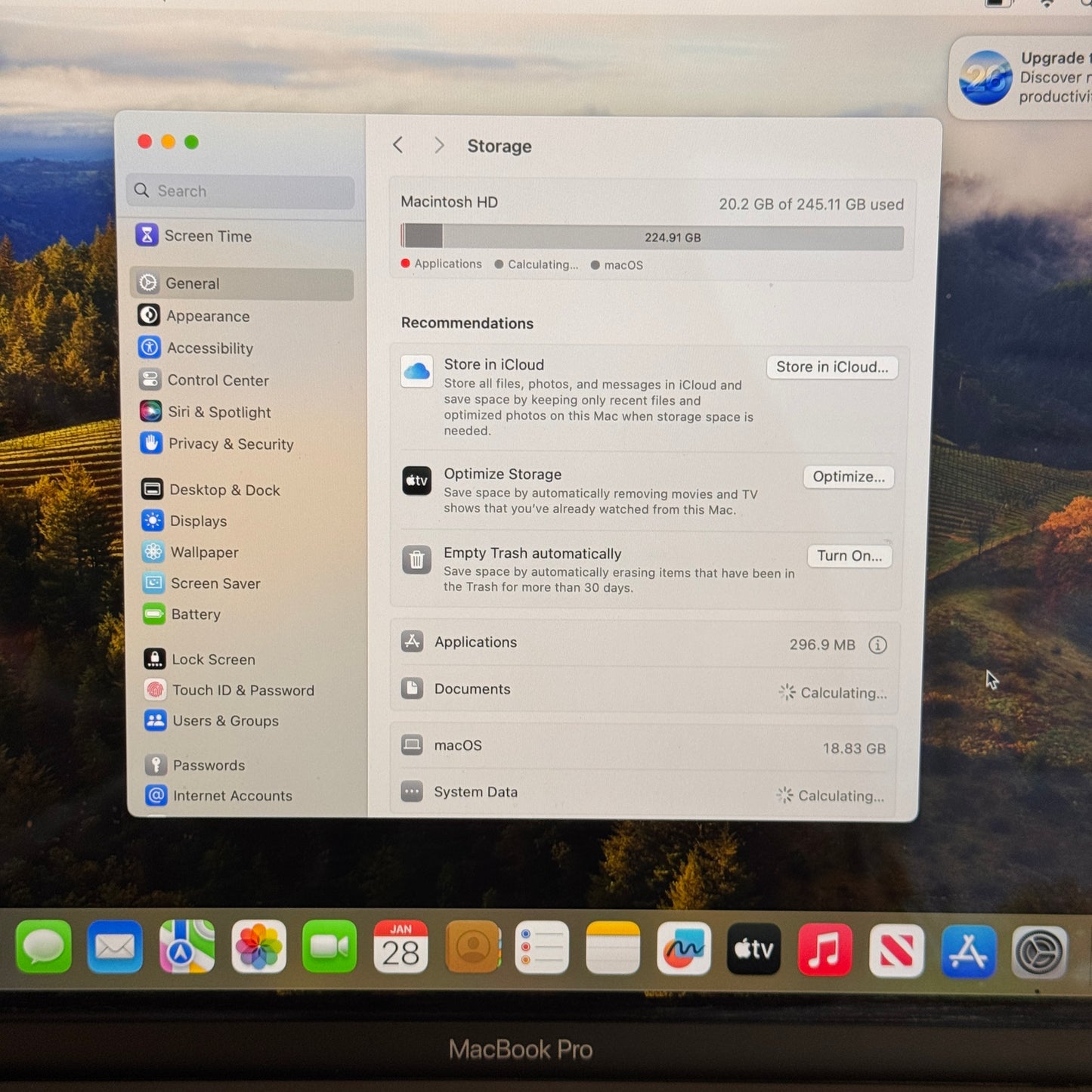 Apple MacBook Pro 13 in 2020 Space Gray/Apple M1 3.2 GHz, 256 GB 8 GB 8-Core
