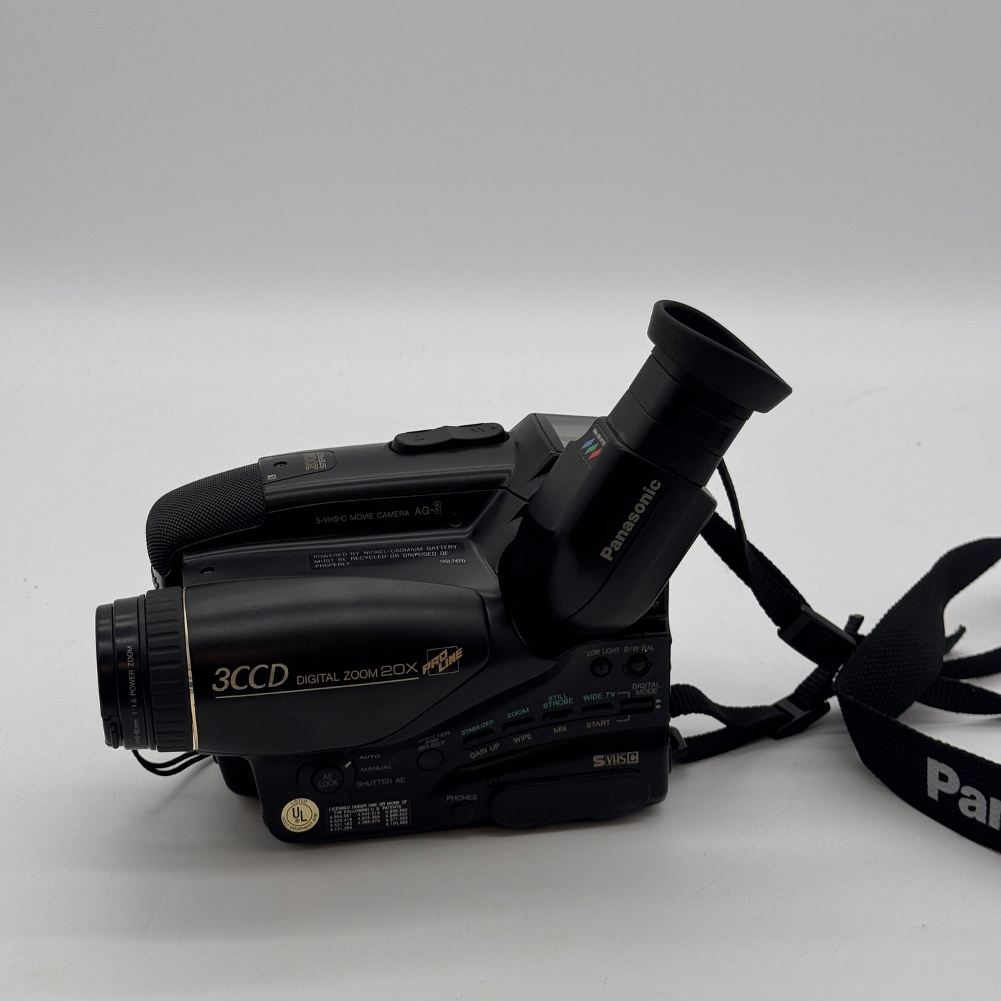 Panasonic AG-3P, RARE, Professional S-VHS-C Camcorder 3 CCD 20X Zoom