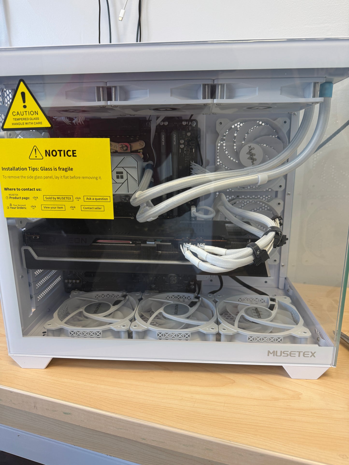 Custom Desktop PC - AMD Ryzen 7, RX 7900 XT, 32GB RAM, 1TB SSD - New Open Box 7800X3D