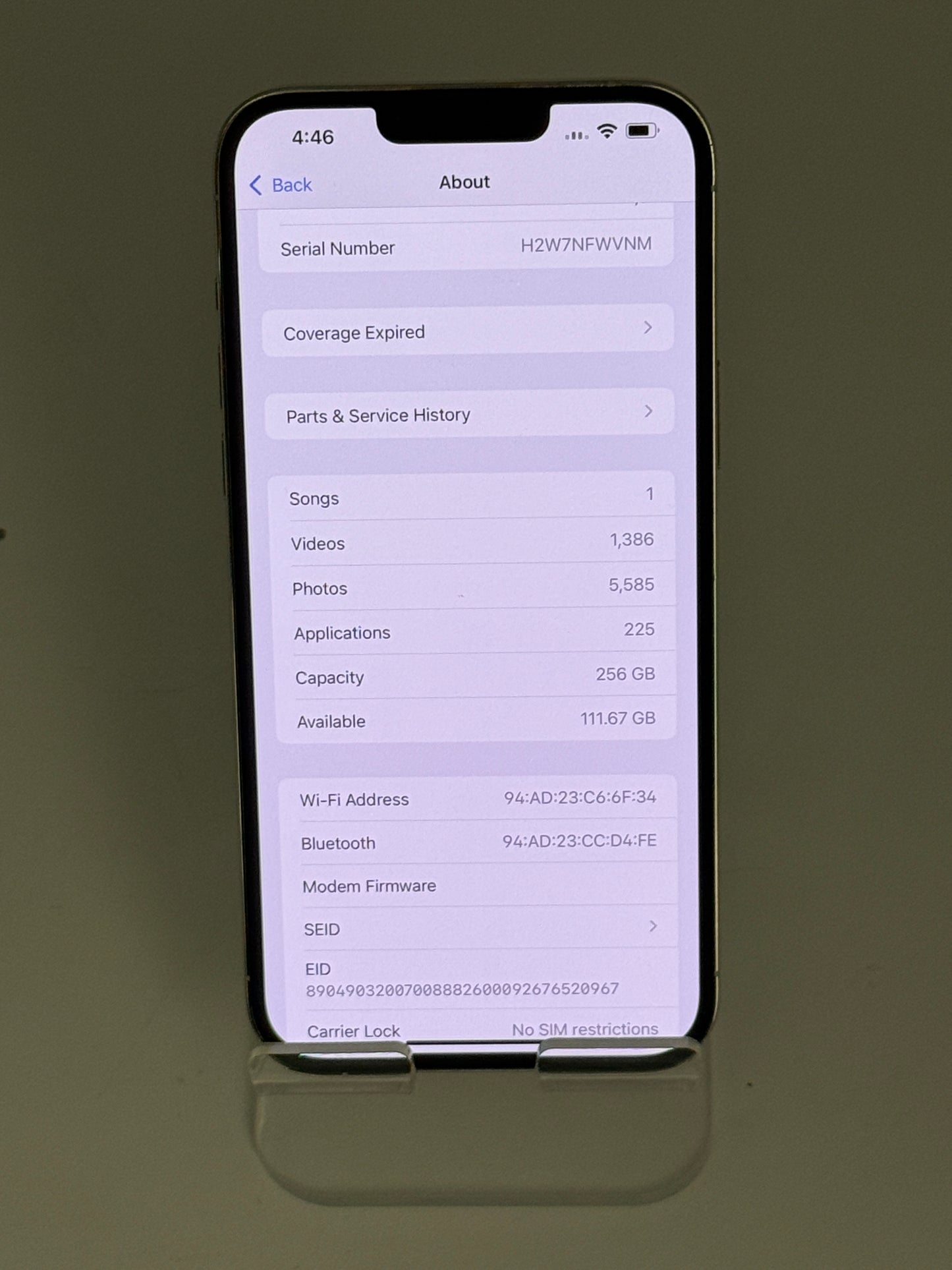 Apple iPhone 13 Pro Max - 256GB Unlocked - White - Used - Light Scratches