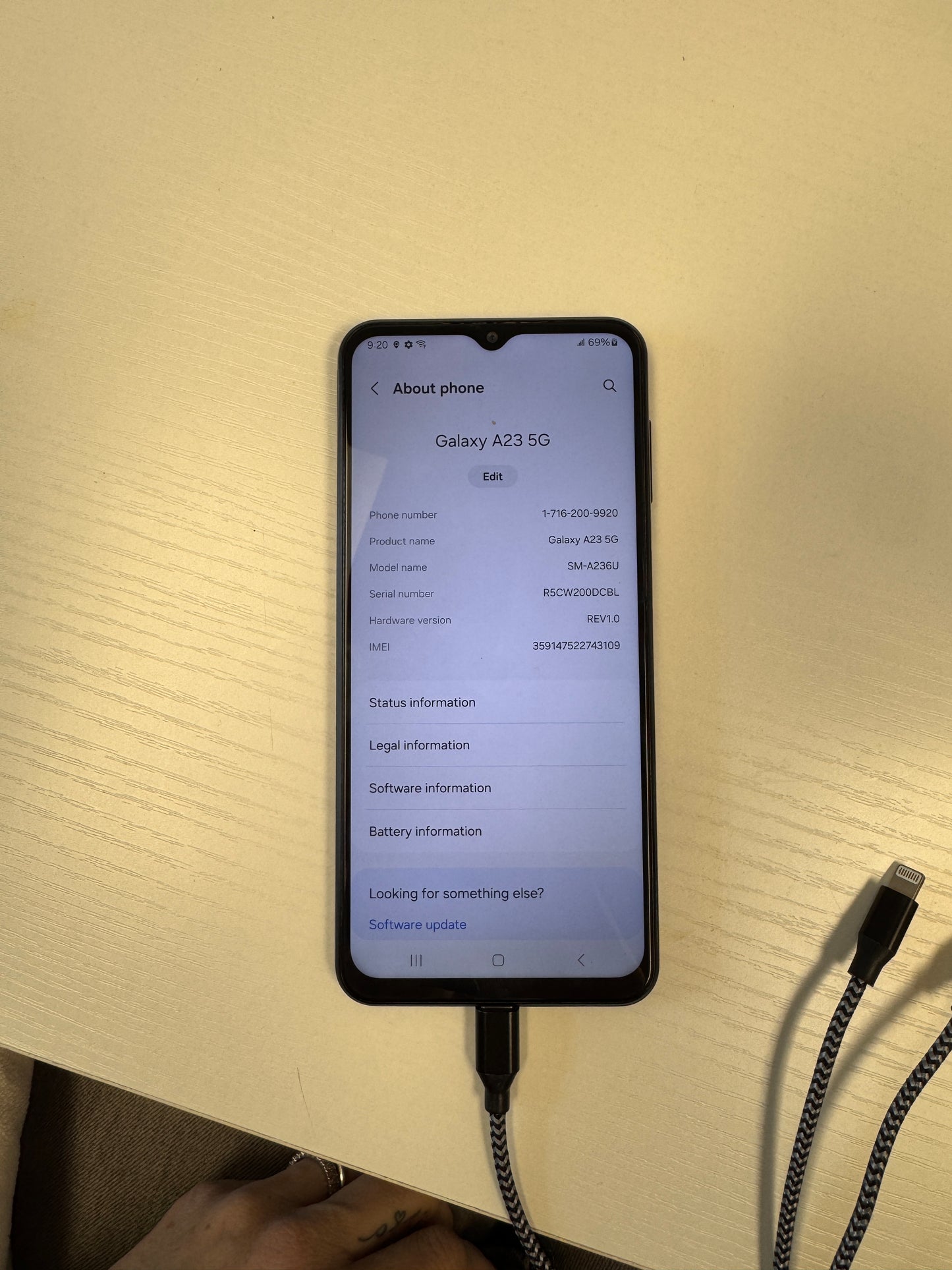 Samsung Galaxy A23 Cell Phone - Used, Black, 128GB