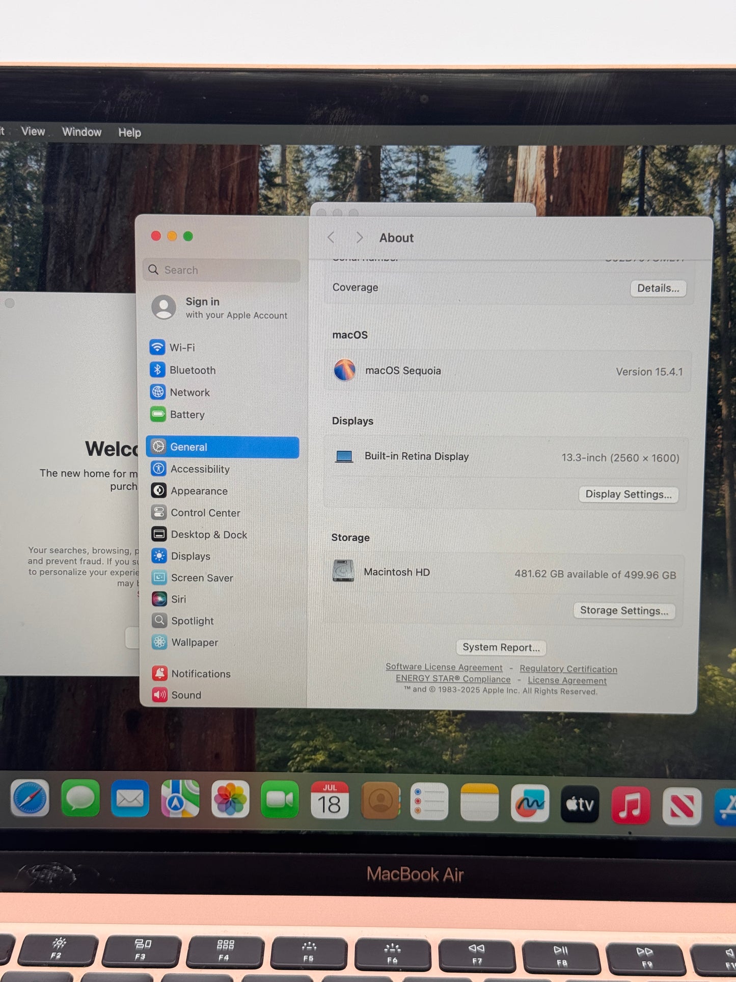 Apple MacBook Air 13" Retina A2179 2020 - Broken - Rose Gold