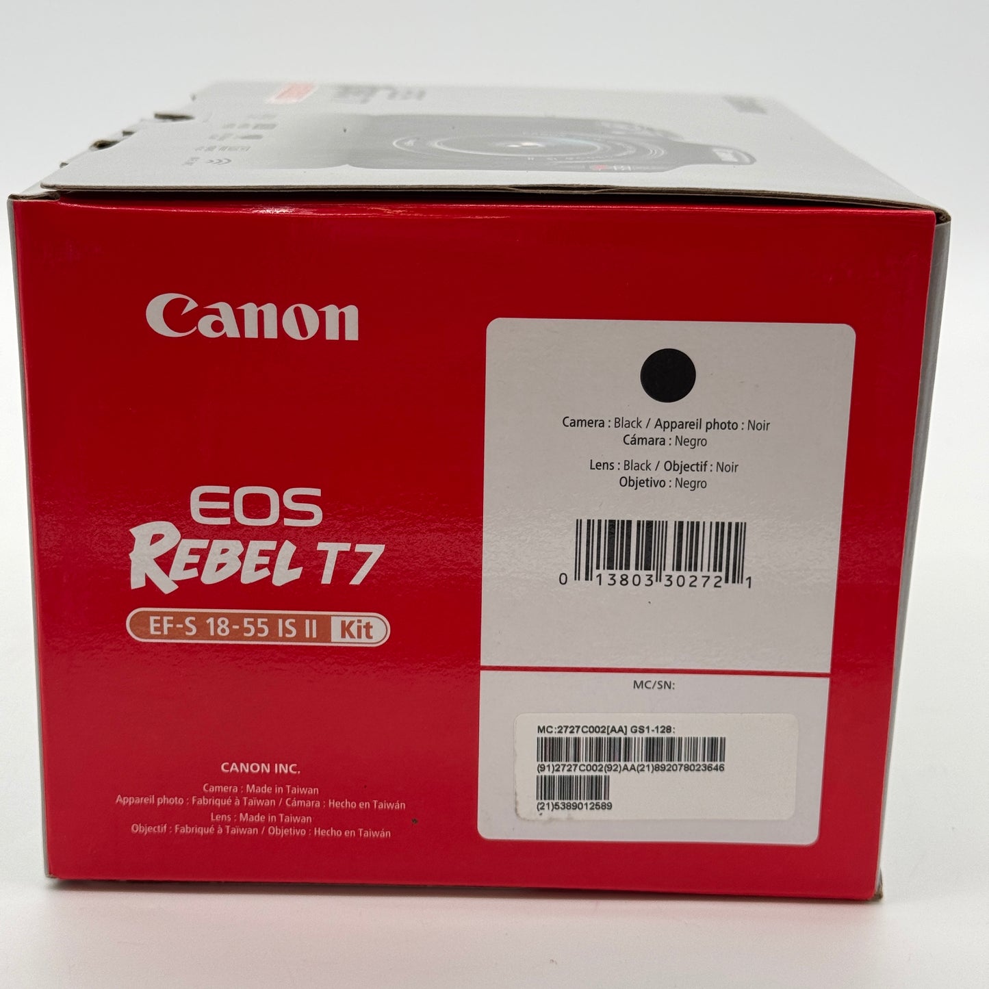 Canon EOS Rebel T7 24.1MP Digital SLR Camera Kit 18-55mm Black