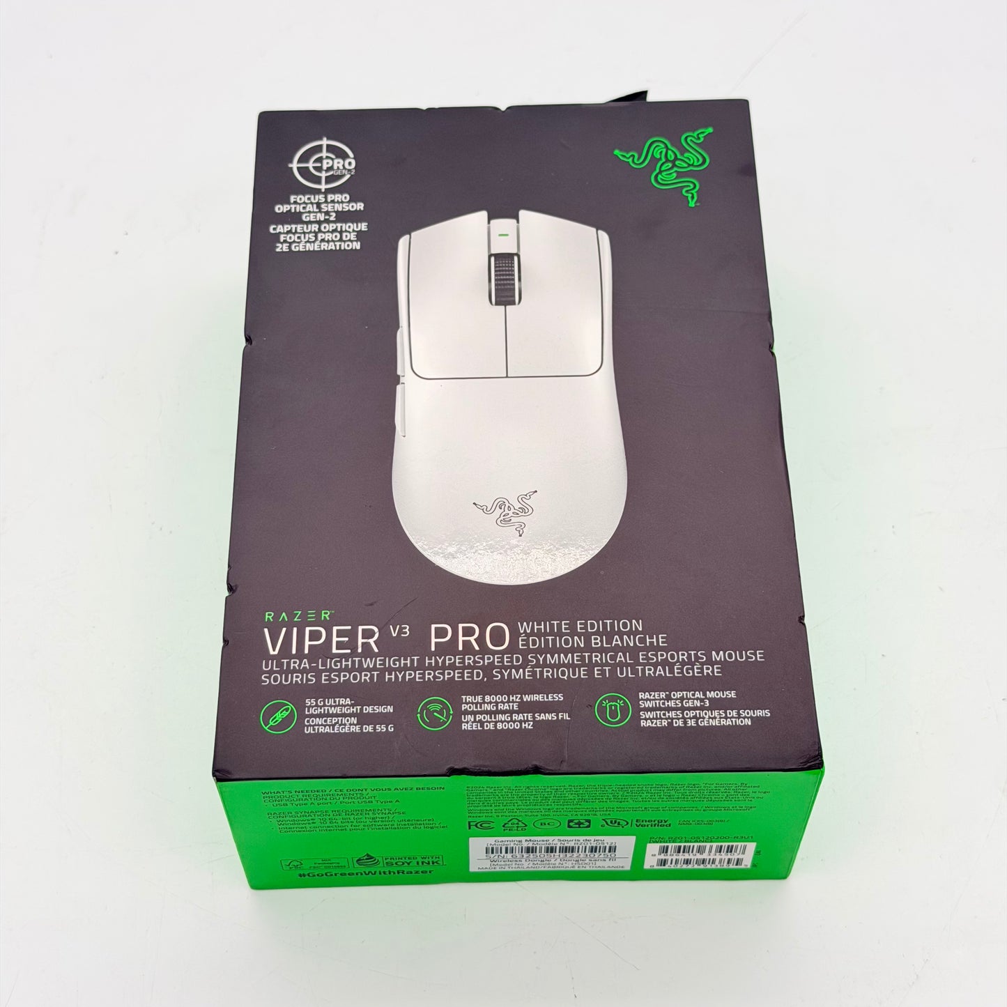 Razer Viper V3 Pro Gaming Mouse New In Box No Returns White Edition Fast Ship