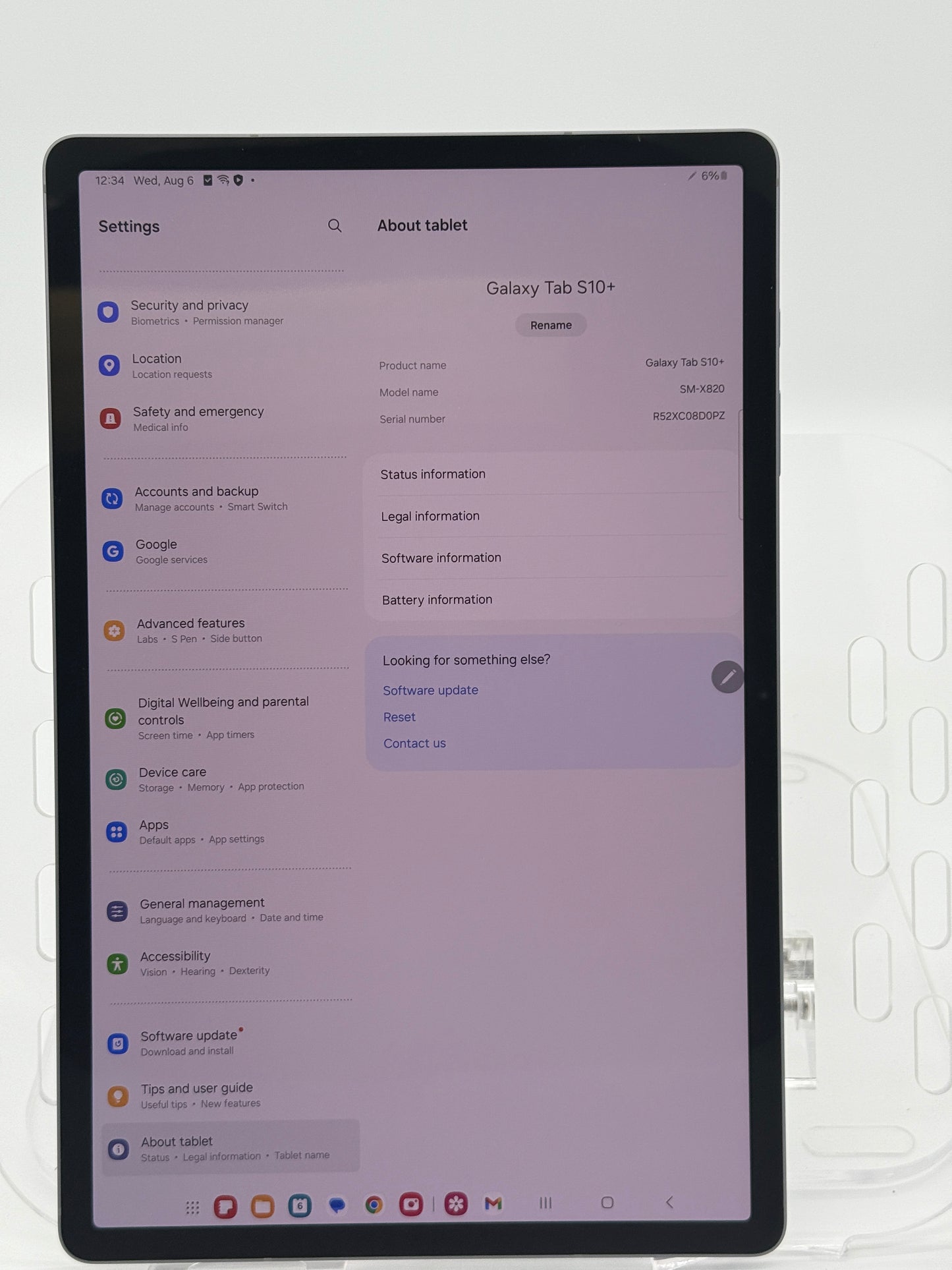Samsung Galaxy Tab S10+ – 12.4" – 256GB – Wi-Fi – w/ S Pen – Moonstone Gray