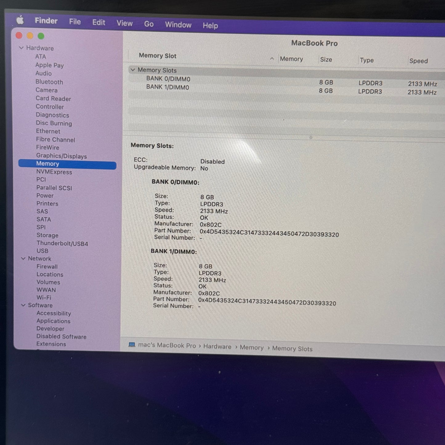 Apple MacBook Pro 15 inch A1707 2016 Core i7 16GB 256GB Gray Used