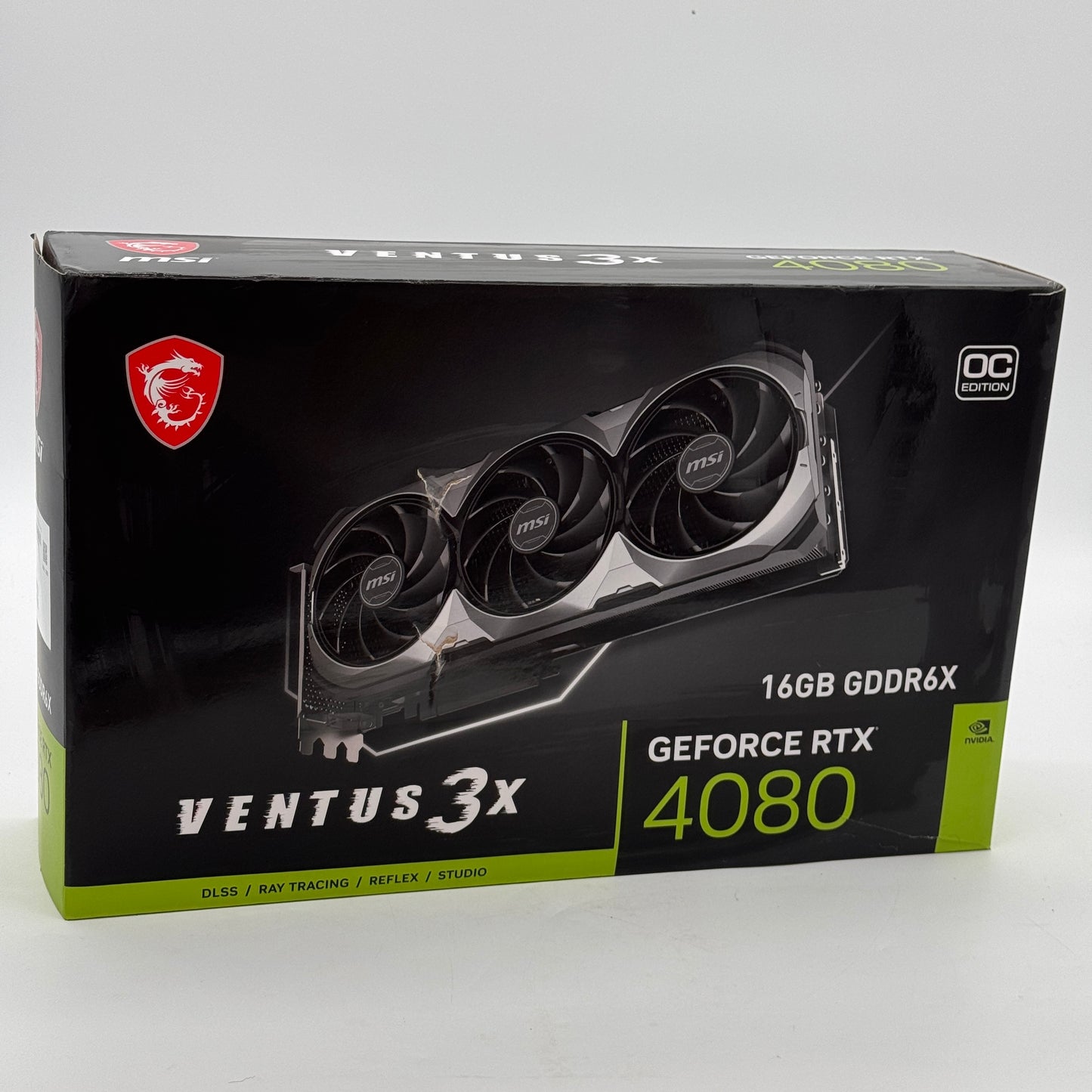 MSI GeForce RTX 4080 VENTUS 3X OC 16GB GDDR6X Graphics Card