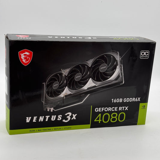 MSI GeForce RTX 4080 VENTUS 3X OC 16GB GDDR6X Graphics Card
