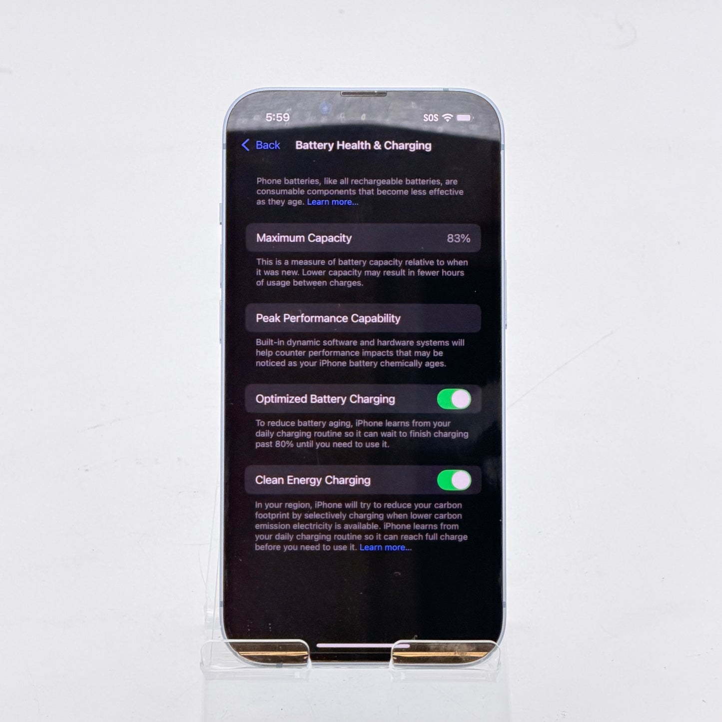 Apple iPhone 14 Blue 128GB Spectrum Locked Great Condition Tested