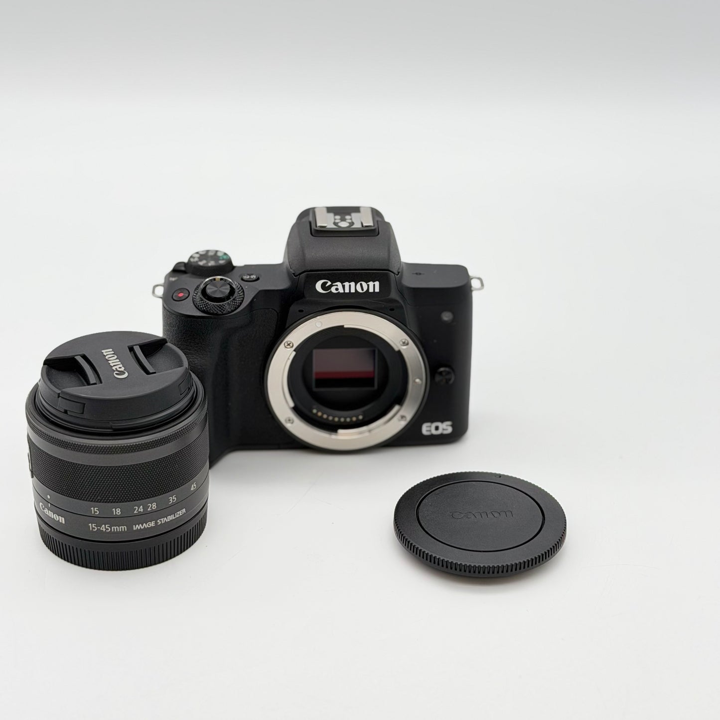 Canon EOS M50 Mark II Black Digital Camera New No Box w/ Charger Battery Strap