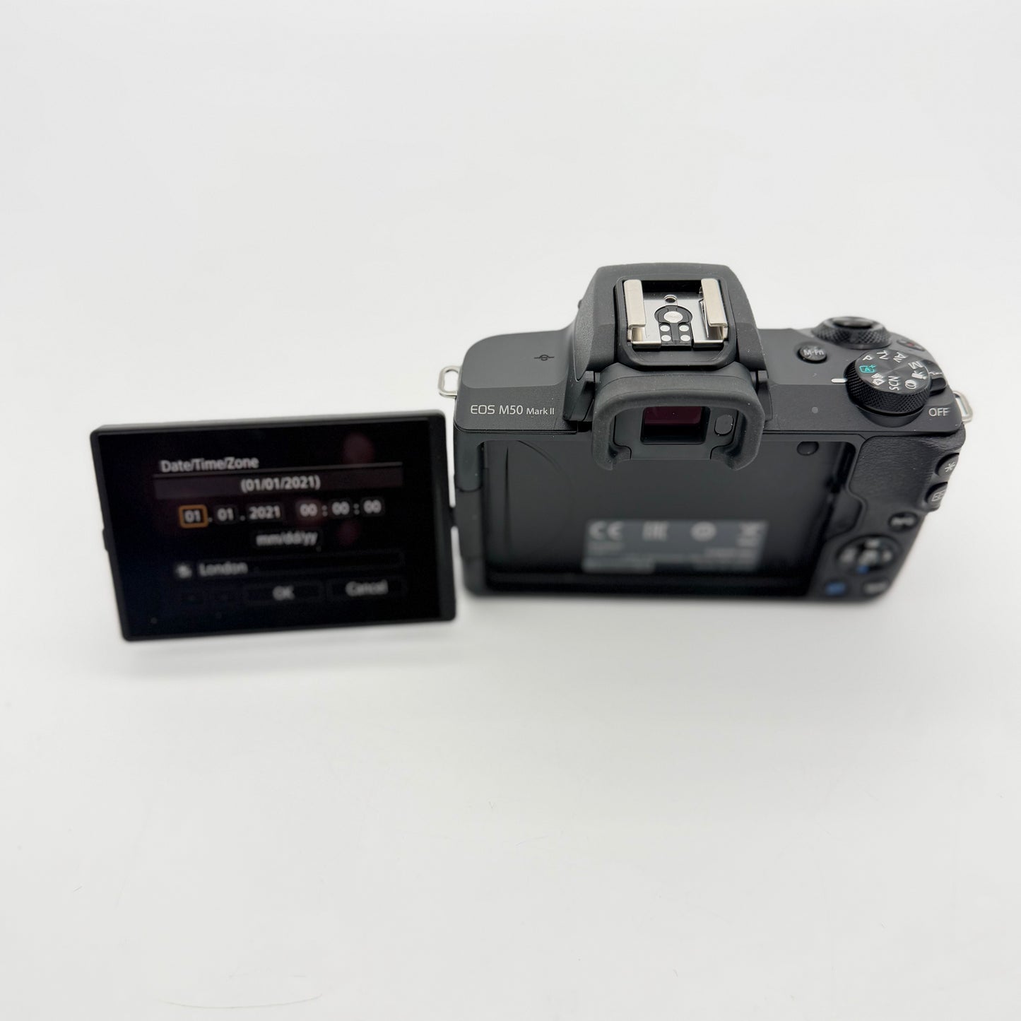 Canon EOS M50 Mark II Black Digital Camera New No Box w/ Charger Battery Strap