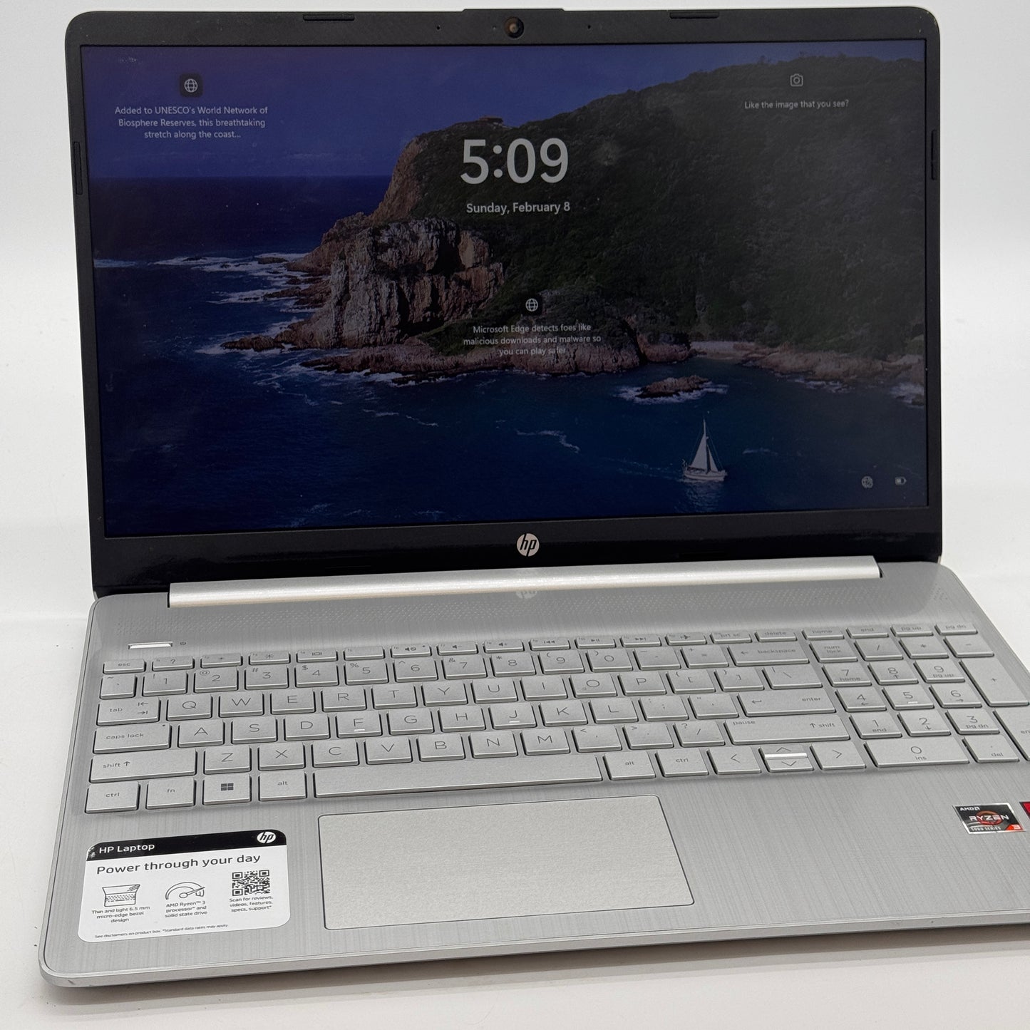 HP 15-EF2033DX 15-inch AMD Ryzen 3 8GB RAM 256GB Gray Laptop