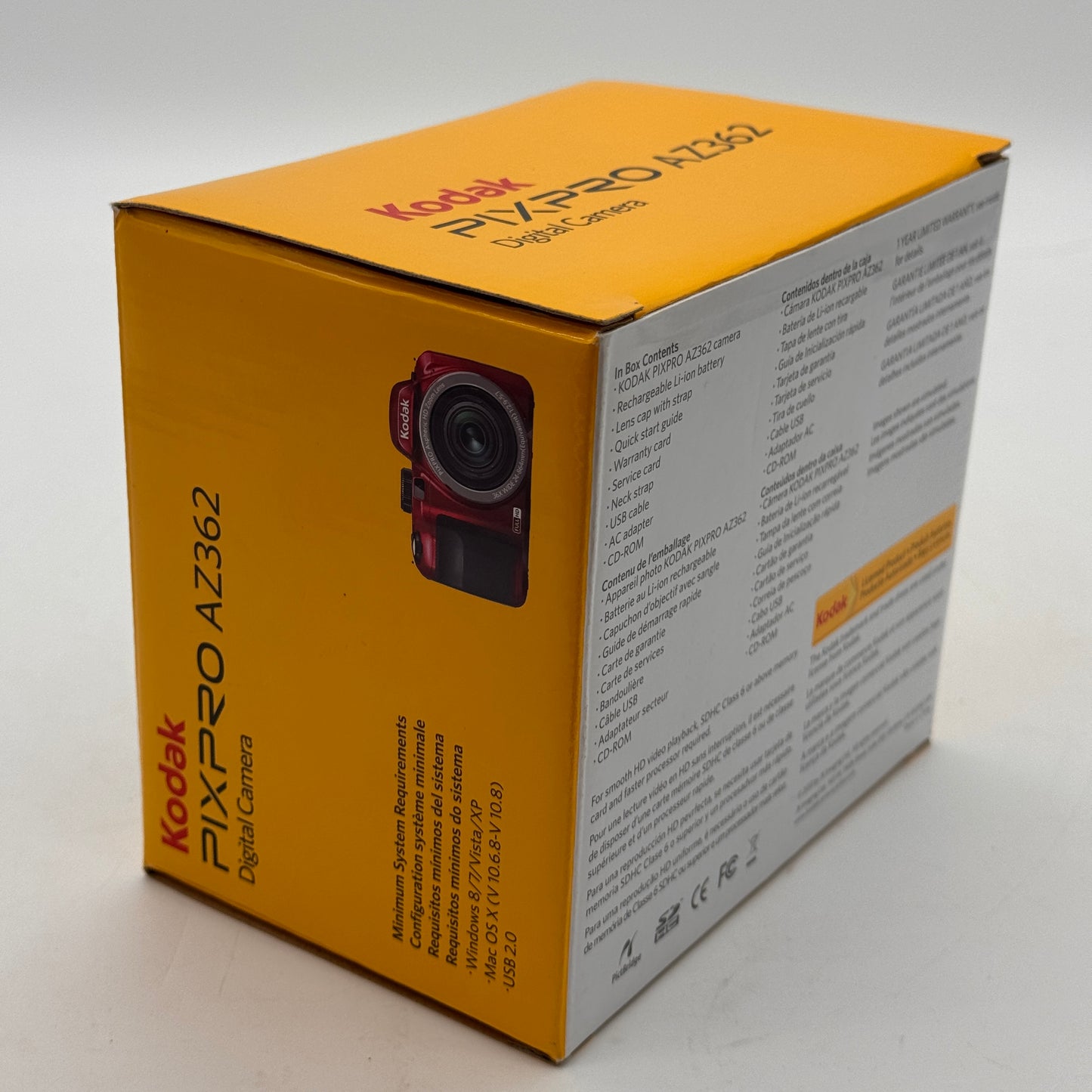 Kodak PIXPRO AZ362 16.0MP 36x Zoom Digital Camera Red