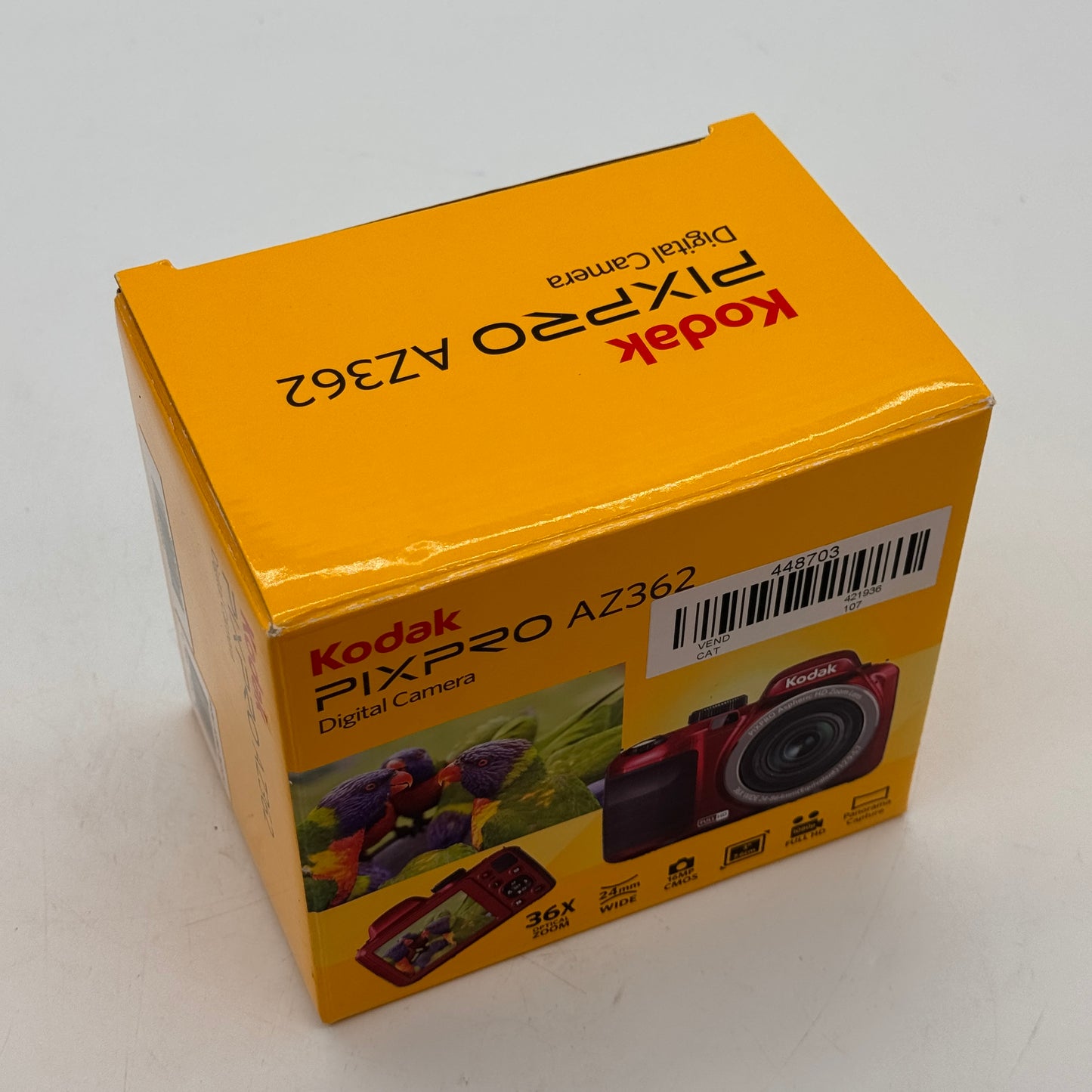 Kodak PIXPRO AZ362 16.0MP 36x Zoom Digital Camera Red