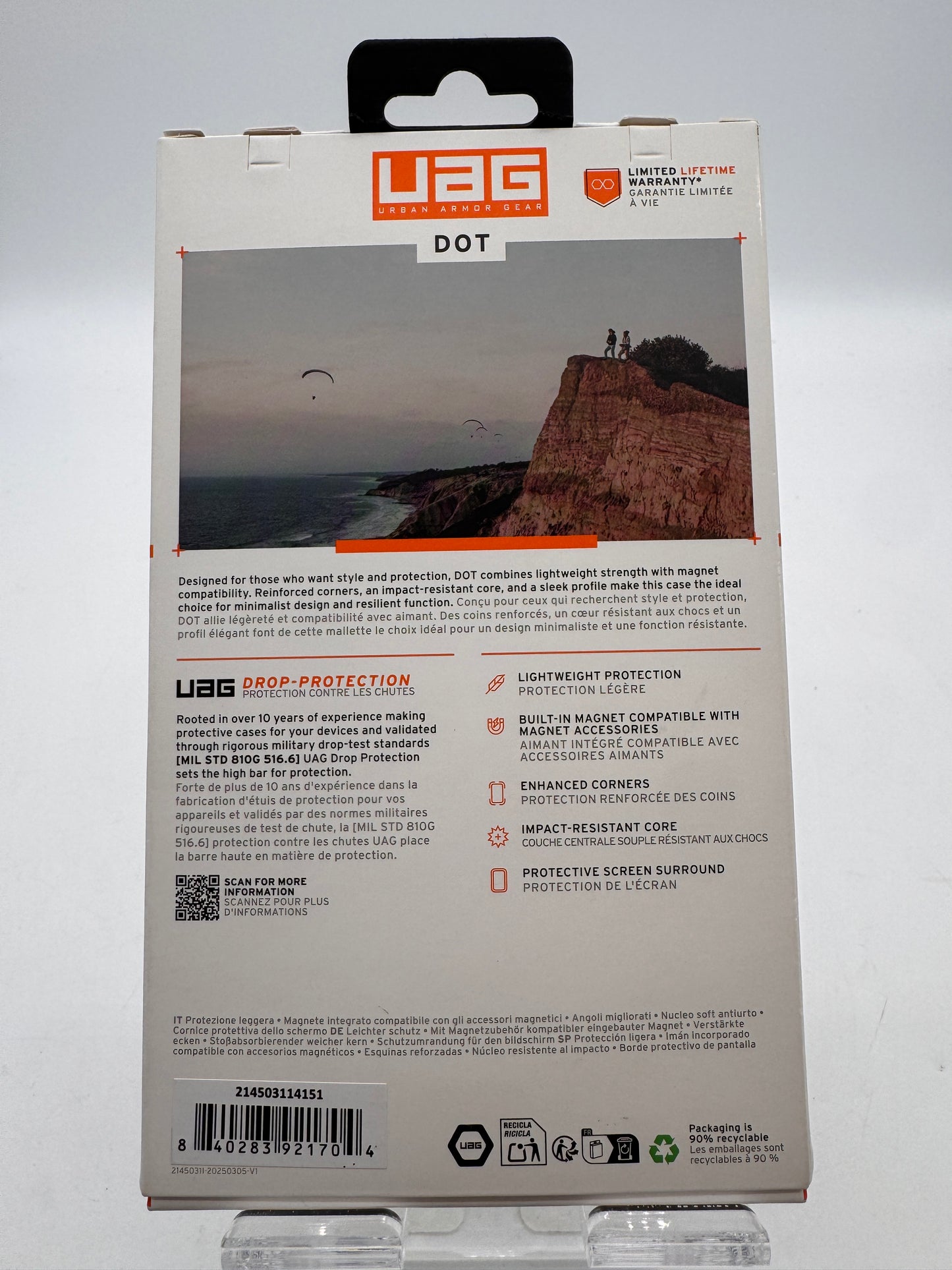 UAG DOT Phone Case for Samsung Galaxy S25 Edge - Gray - New In Box