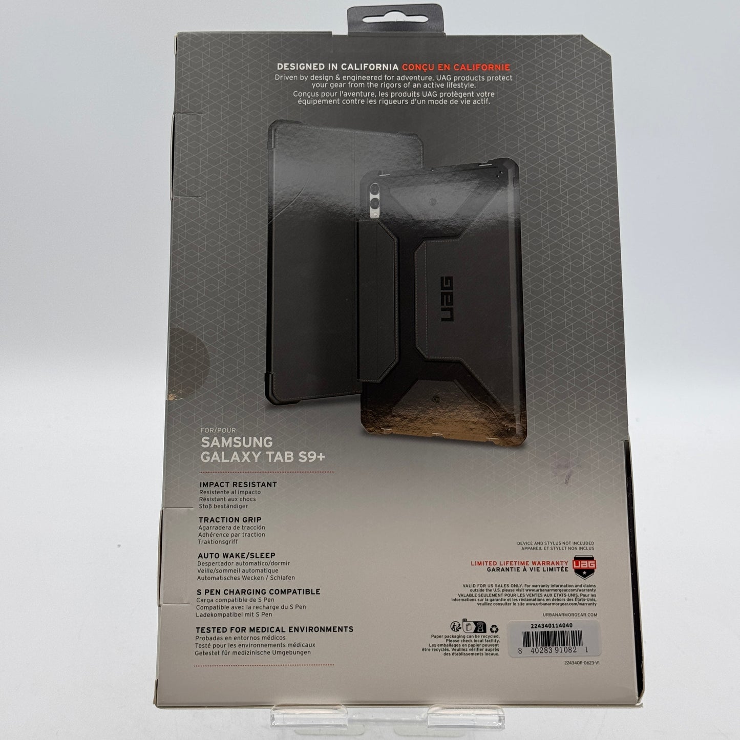 UAG Metropolis SE Series Case for Samsung Galaxy Tab S9+ - Black - New In Box