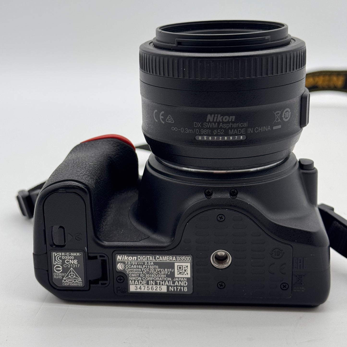 Nikon D3500 24.2 MP DSLR Digital Camera With 2 Batteries & Lense