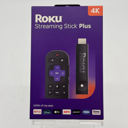Roku Streaming Stick Plus 2025 4K & HDR Streaming Device with Voice Control - New