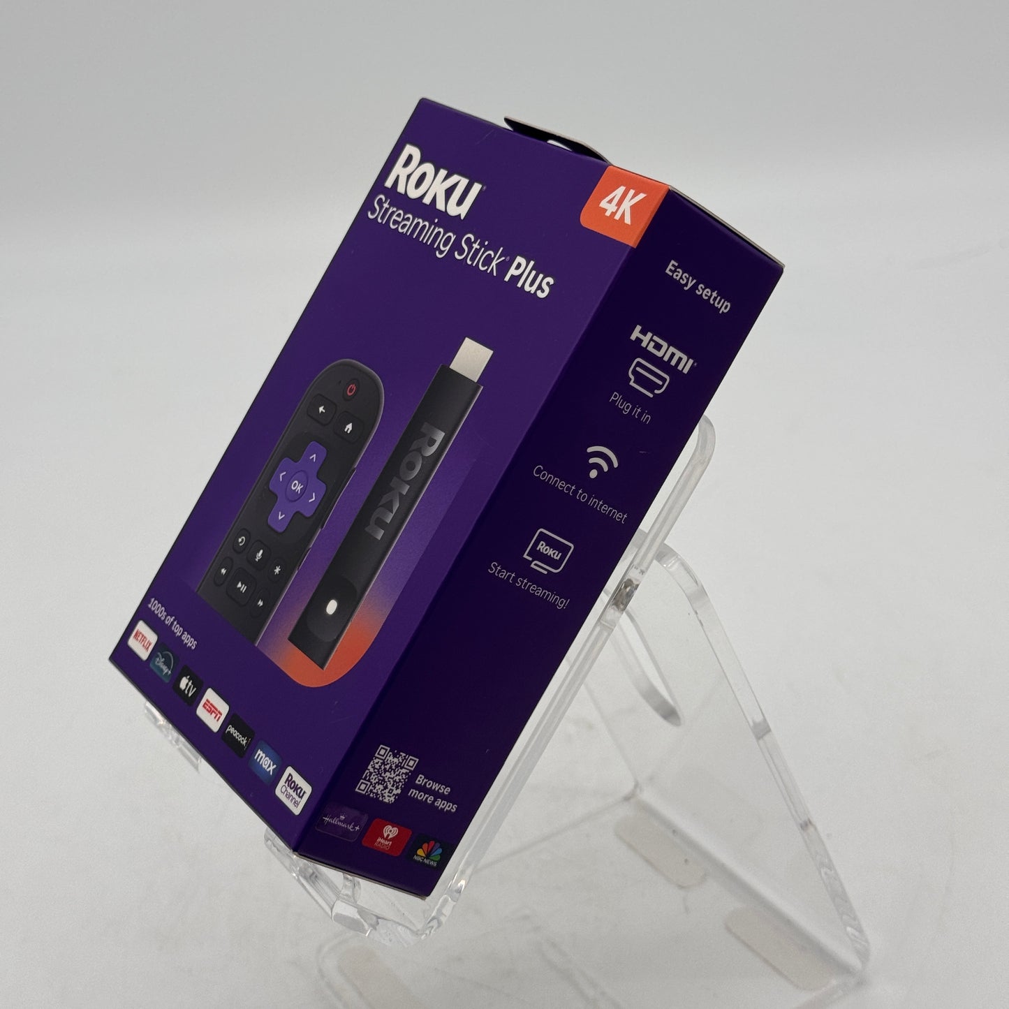 Roku Streaming Stick Plus 2025 4K & HDR Streaming Device with Voice Control - New