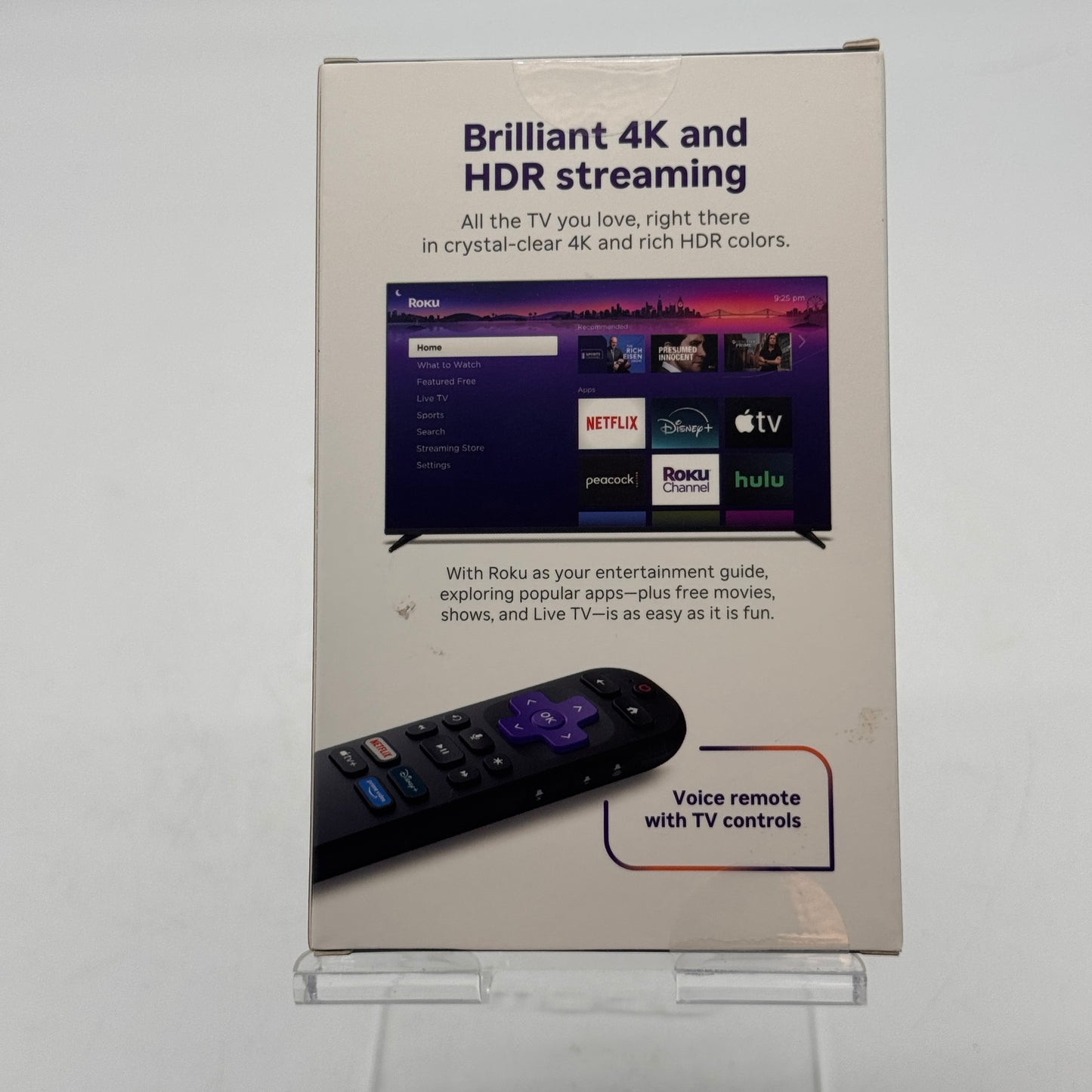 Roku Streaming Stick Plus 2025 4K & HDR Streaming Device with Voice Control - New