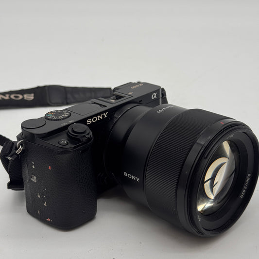 Sony A6000 Digital Camera Black - Broken Flash with Cosmetic Issues