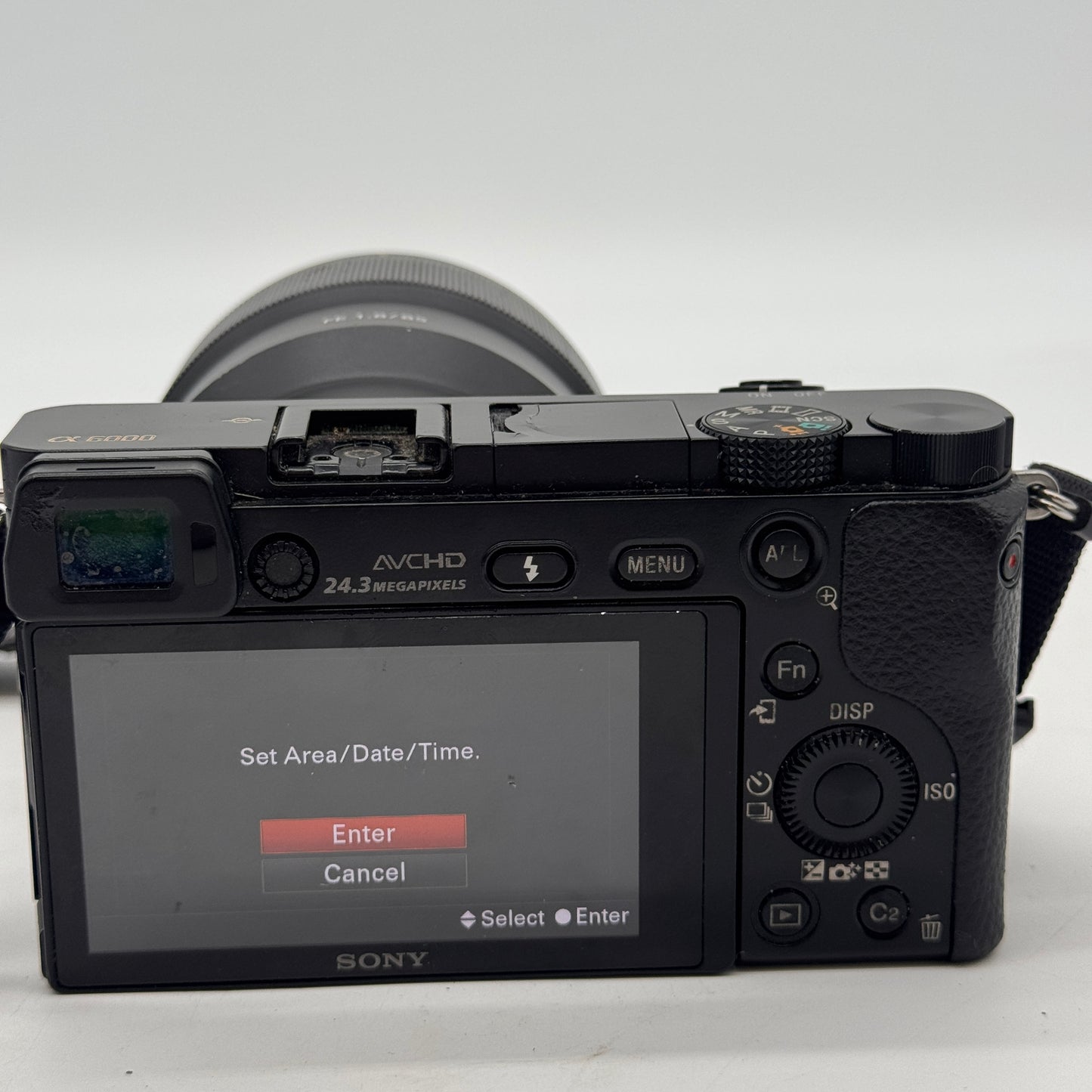 Sony A6000 Digital Camera Black - Broken Flash with Cosmetic Issues